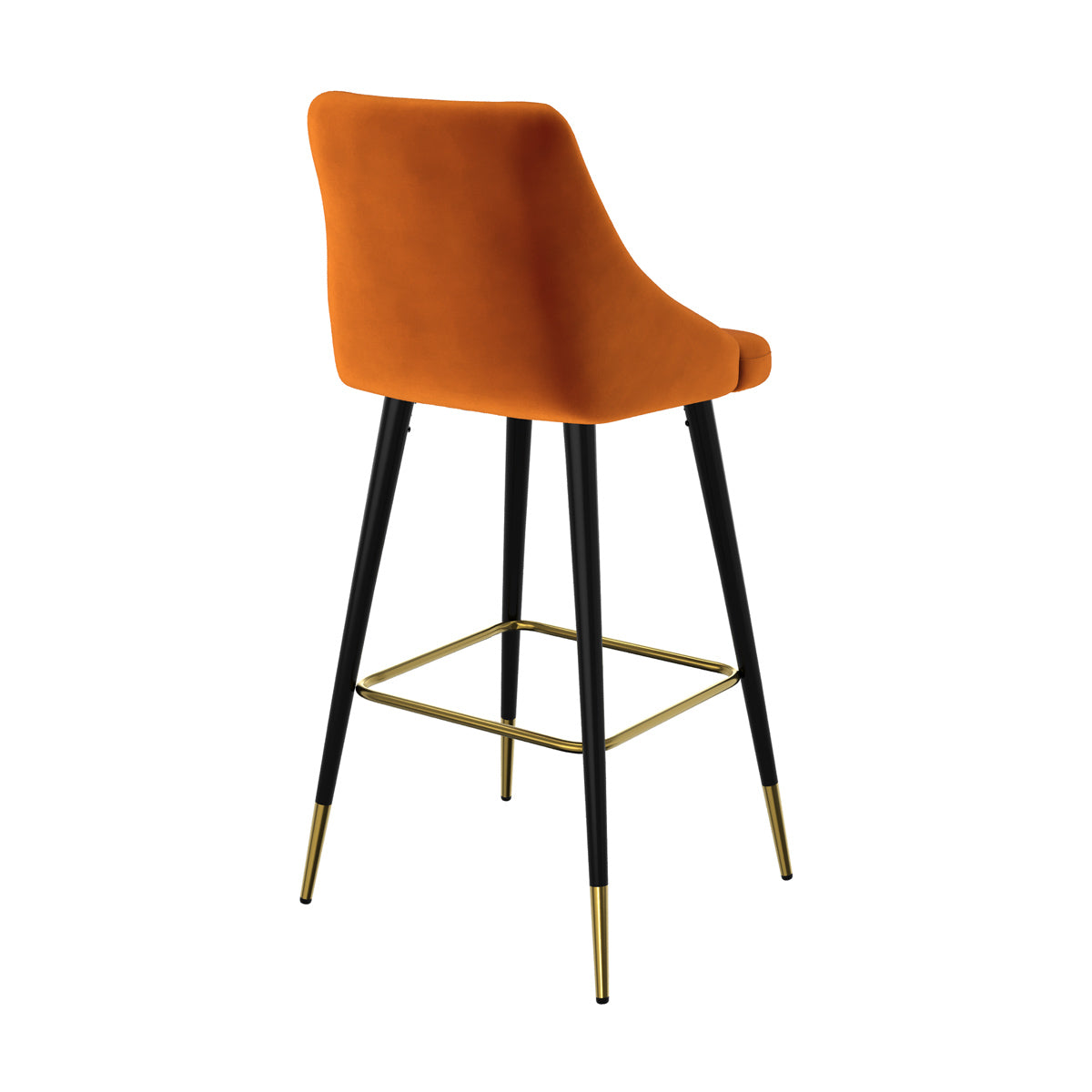 chaise de bar orange aristote pour table haute