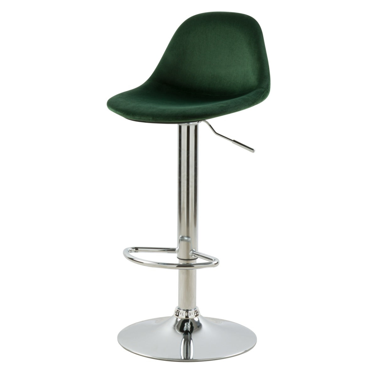 chaise de bar pivotant velours