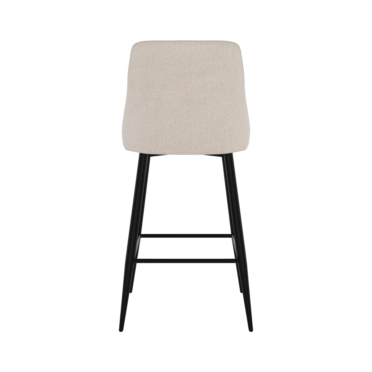 chaise de bar pour ilot en tissu beige pipo