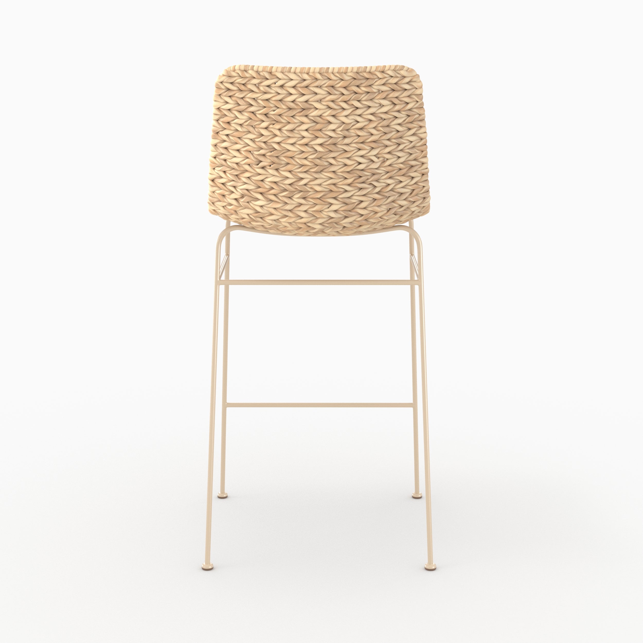 chaise de bar pour ilot hauteur assise 66 cm faro naturelle