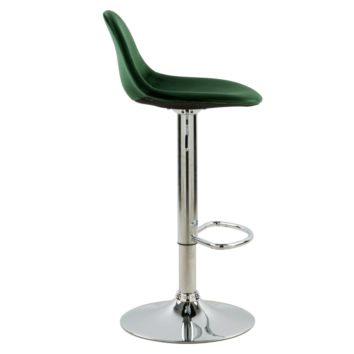 chaise de bar reglable hauteur et pivotante velours