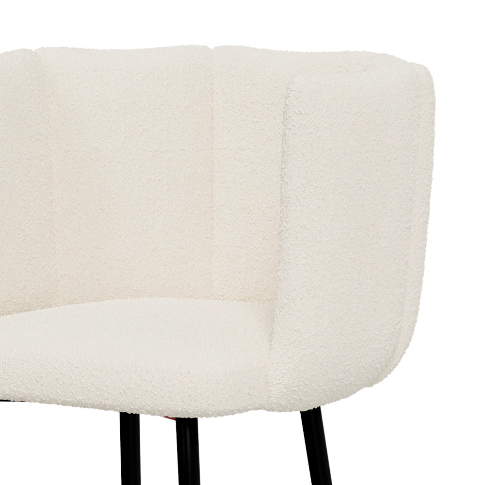 chaise de bar rosy en tissu boucle beige lot de 2_1