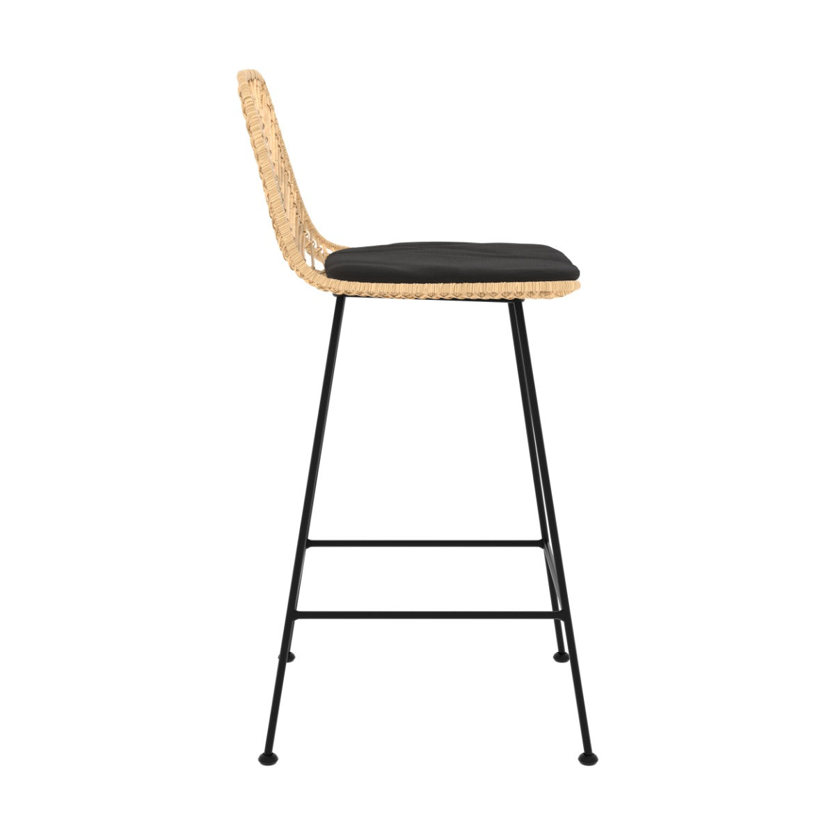 chaise de bar tamara en rotin naturel lot de 2