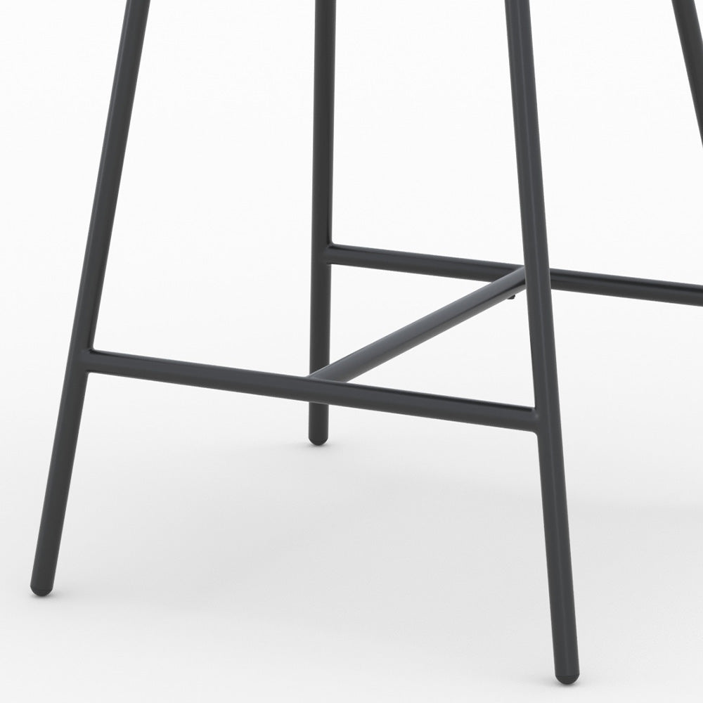 chaise de bar tissu gris fonce chine 68 cm lot de 2 cecilia