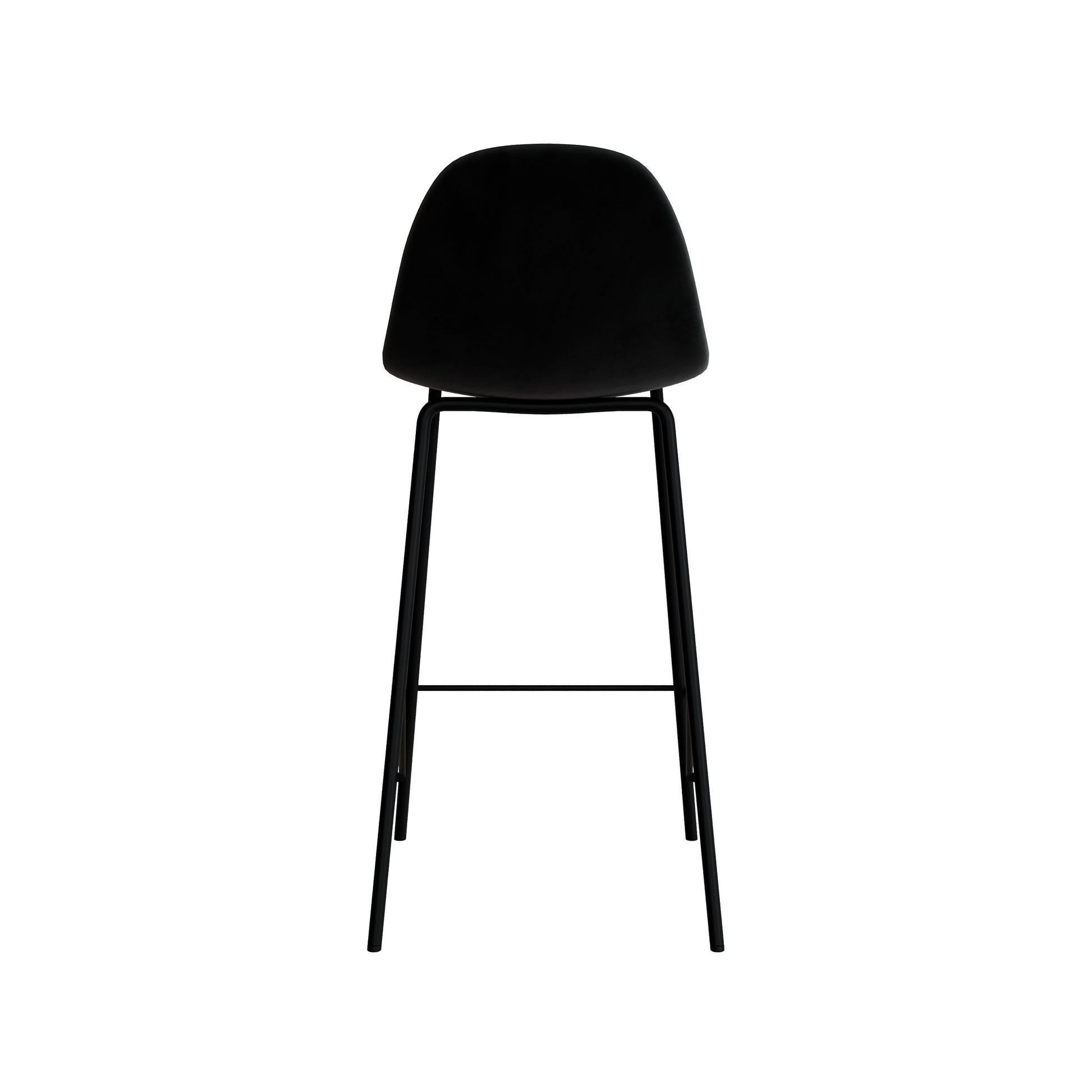 chaise de bar velours pieds metal henrik
                            
                            