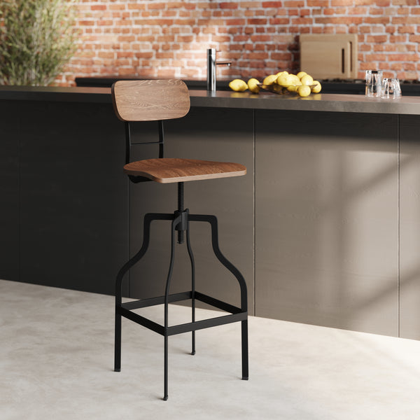 THE HOE DECO FACTORY HD3722 Bureau en et etal etal Bois 100x50