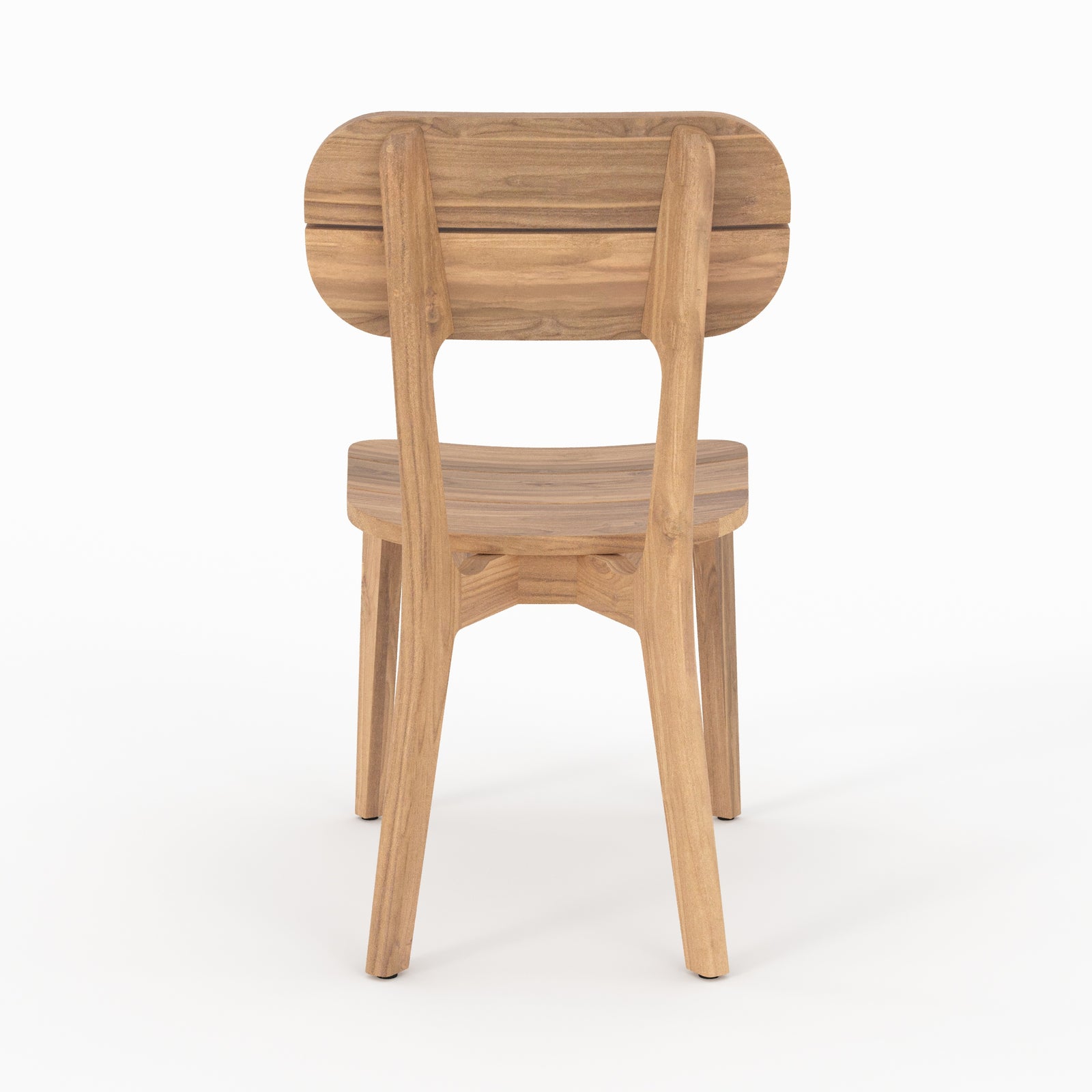 chaise de jardin bois de teck recycle azia lot de 2