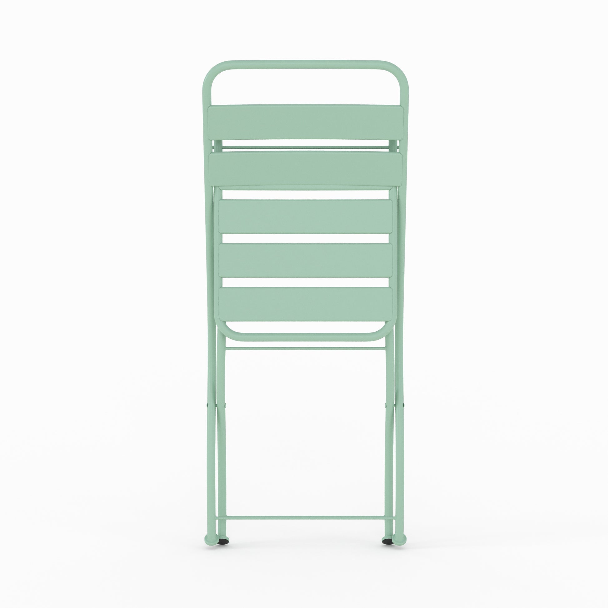 chaise de jardin pliante yumi metal vert lot de 2