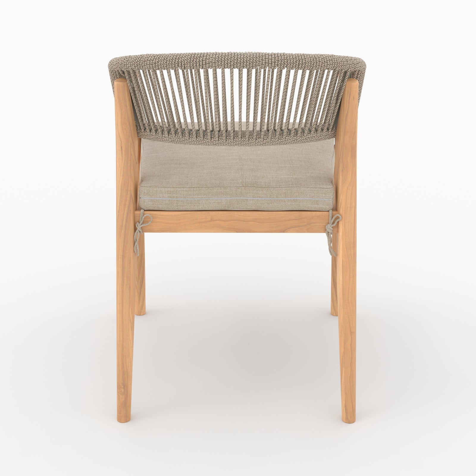 chaise de jardin tissu beige izia et bois fond beige