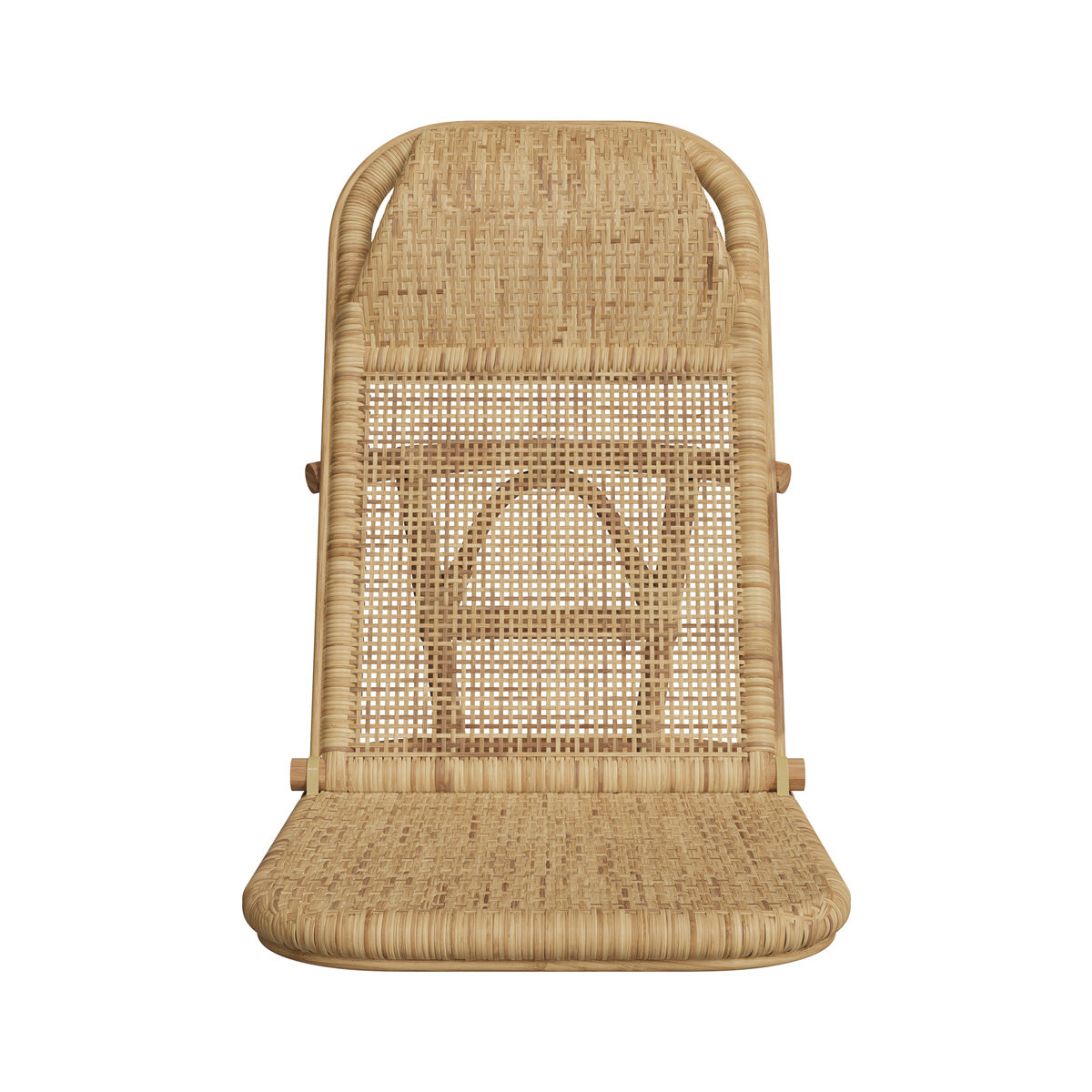 chaise de plage confortable en rotin naturel favignana