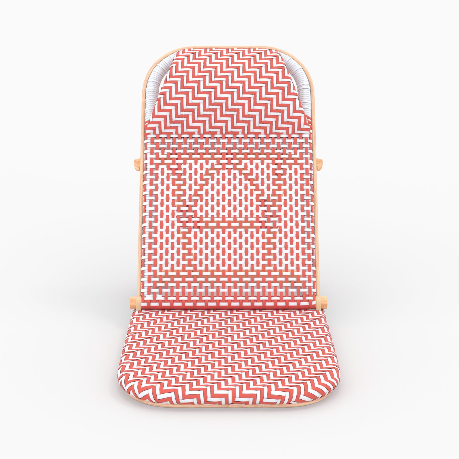 chaise de plage orange pliante fond beige favignana