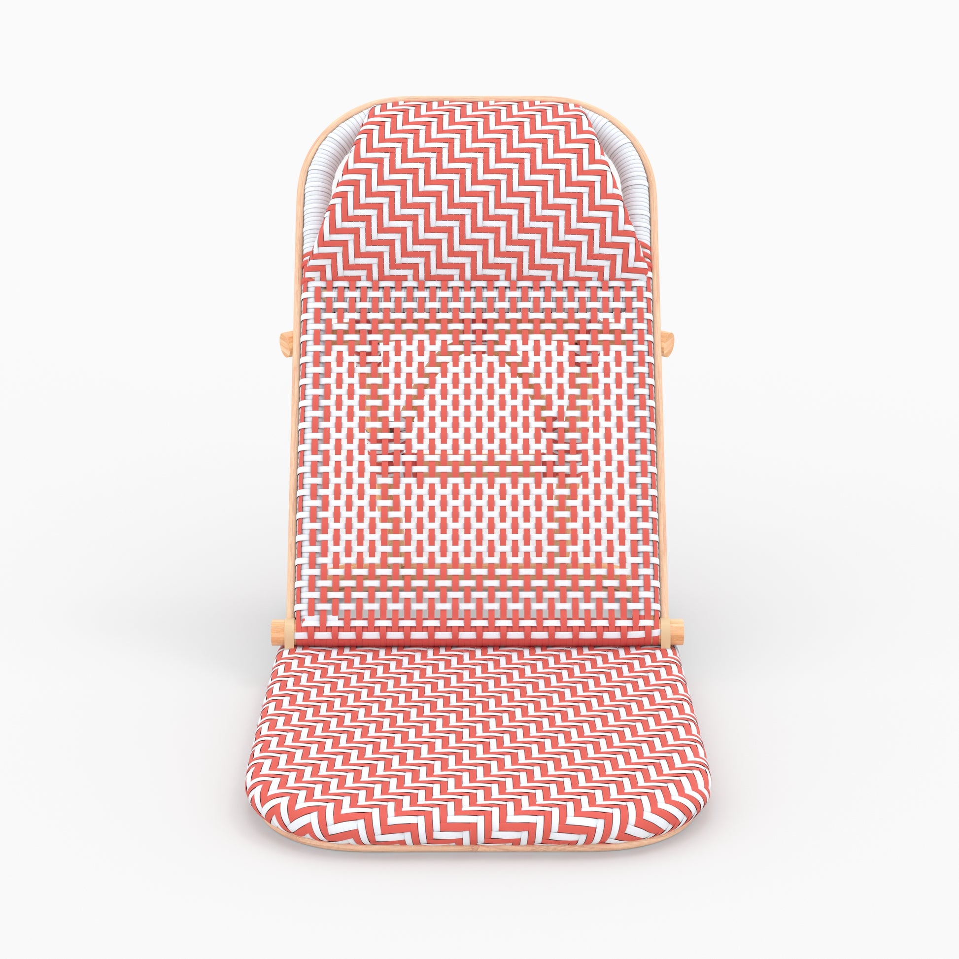 chaise de plage orange pliante fond beige favignana