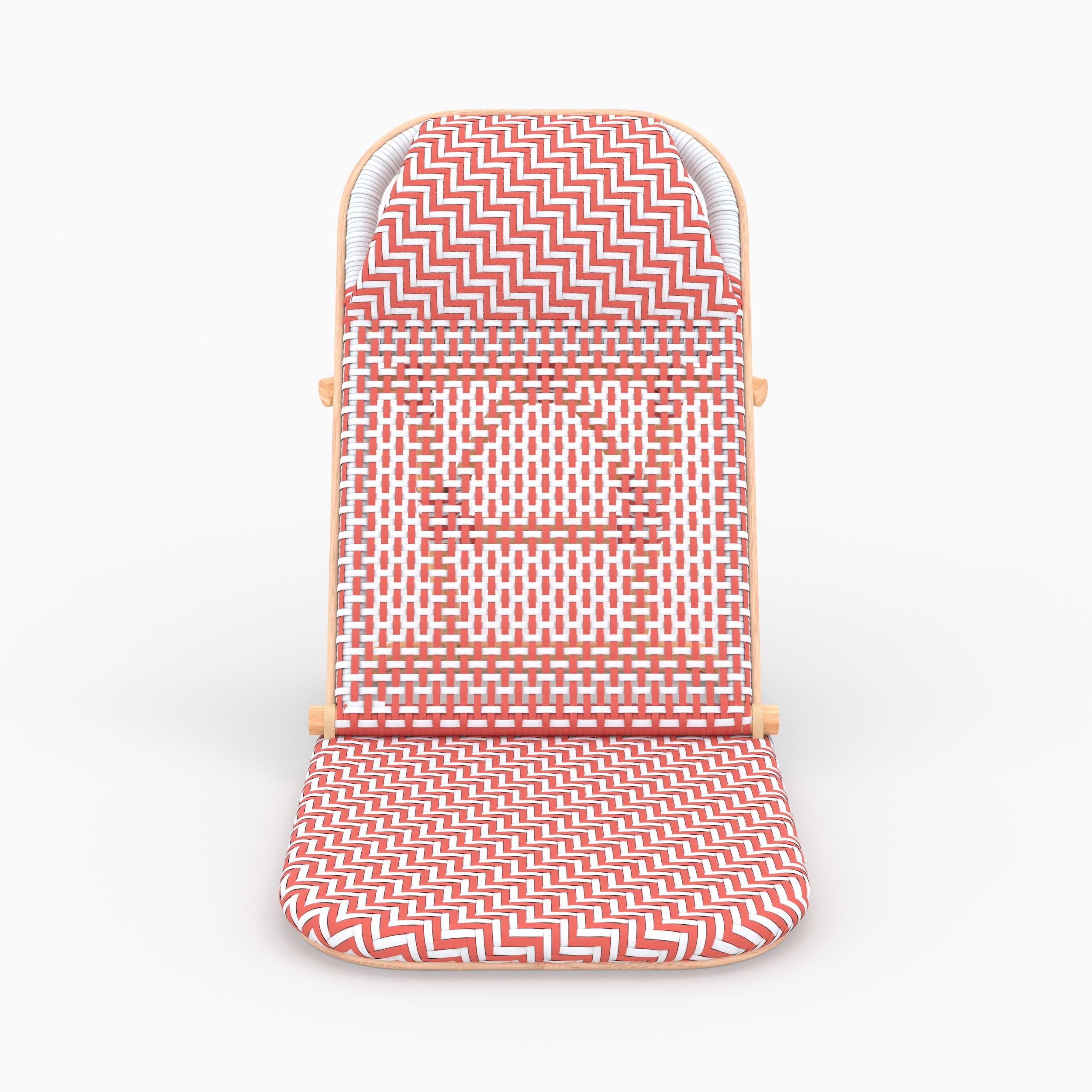 chaise de plage orange pliante fond beige favignana