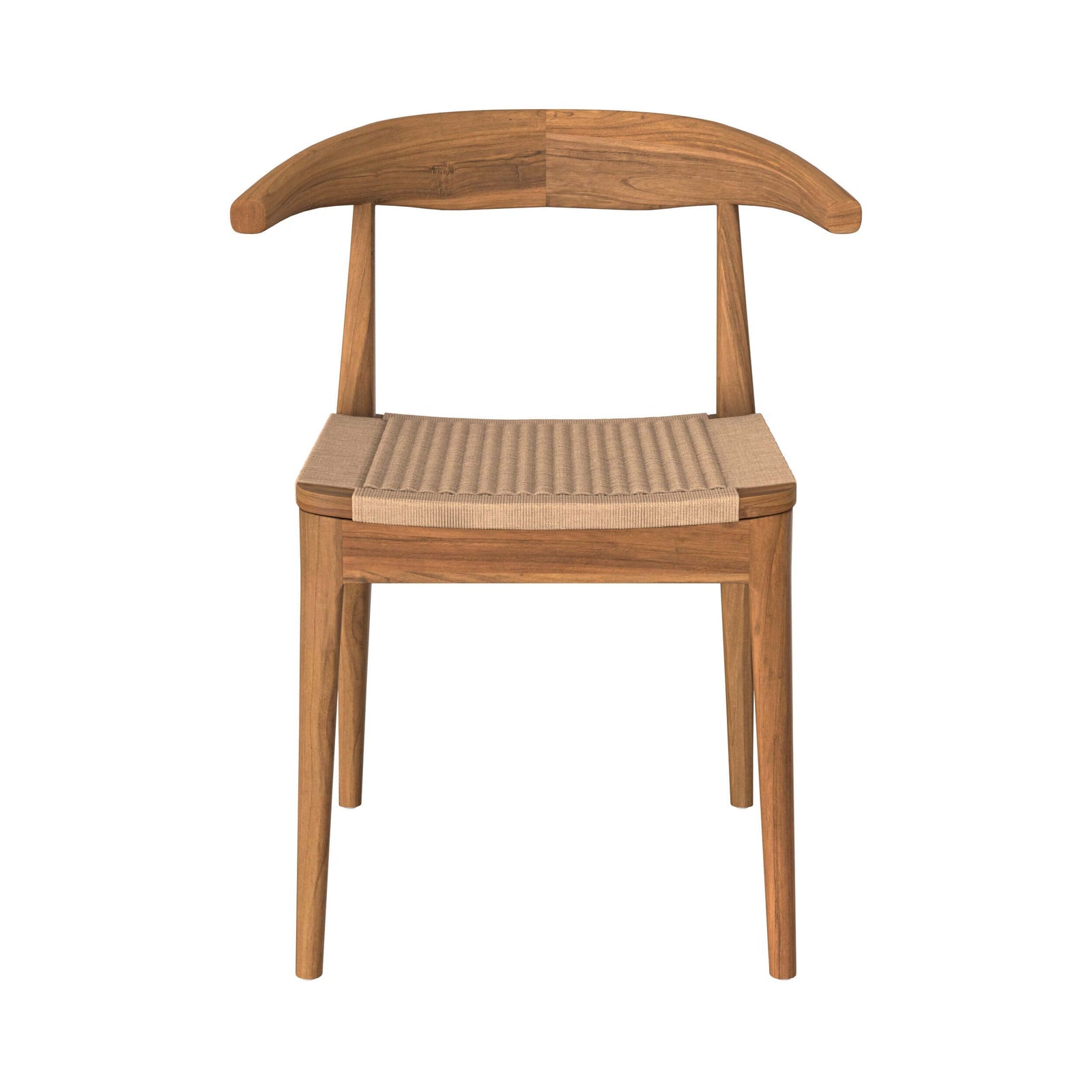 chaise en bois de teck cordage java