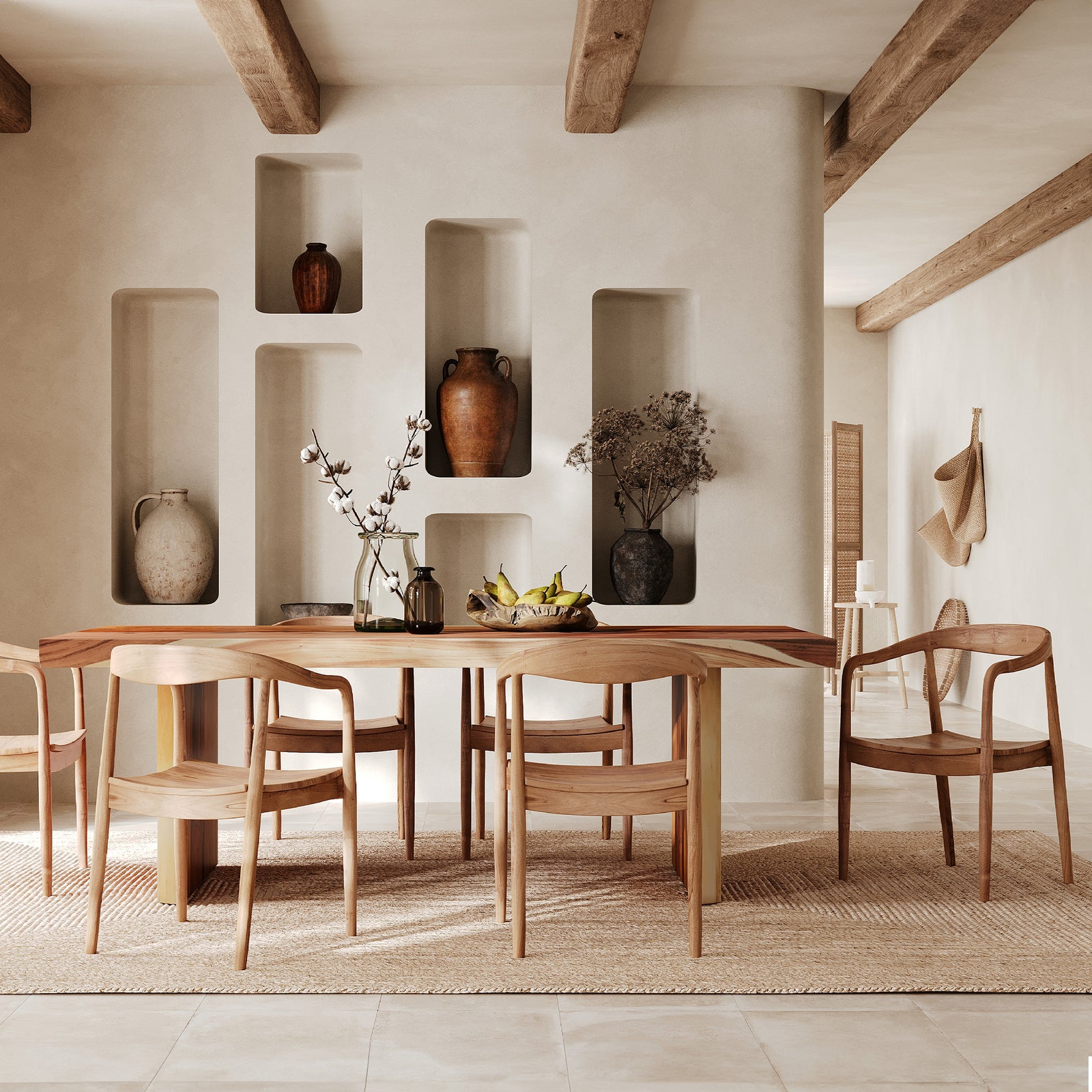 chaise en bois de teck lombok rdv deco