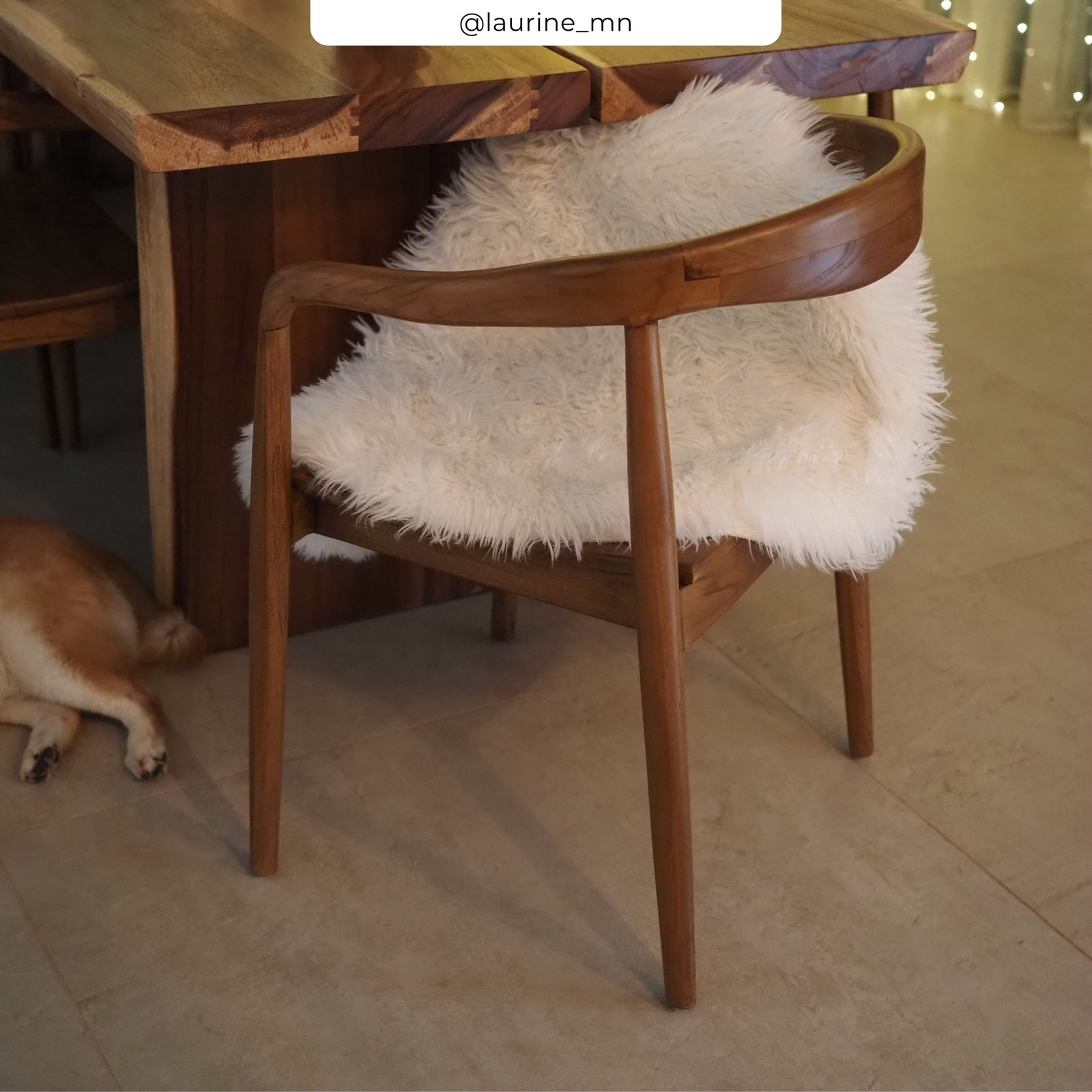 chaise en bois fonce lombok