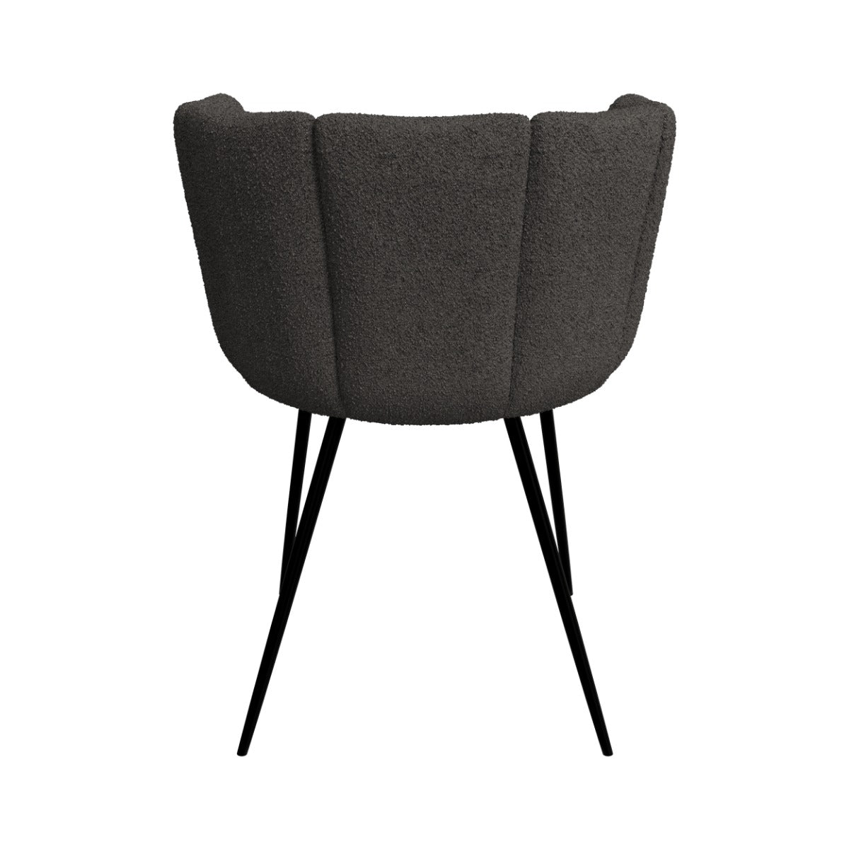 chaise en tissu boucl_ et pieds en m_tal cosette