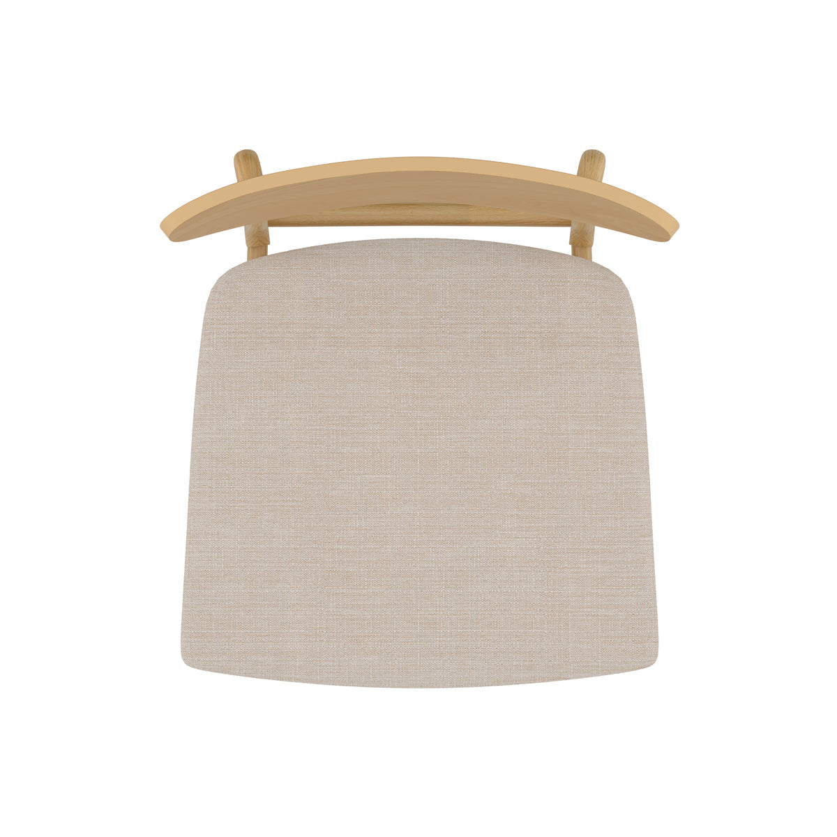 chaise en tissu et bois lot de 2 lana