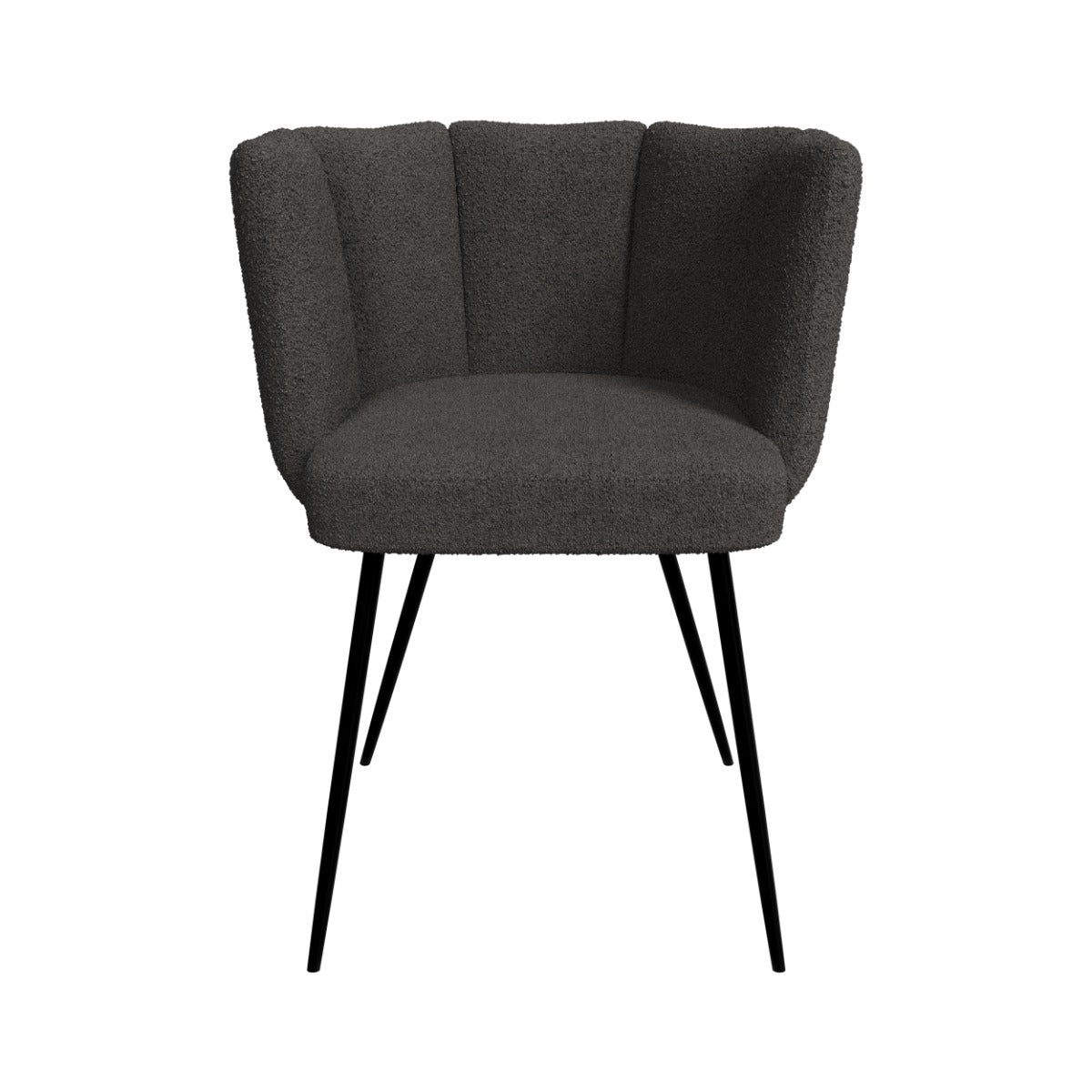 chaise en tissu gris fonc_ lot de 2 cosette