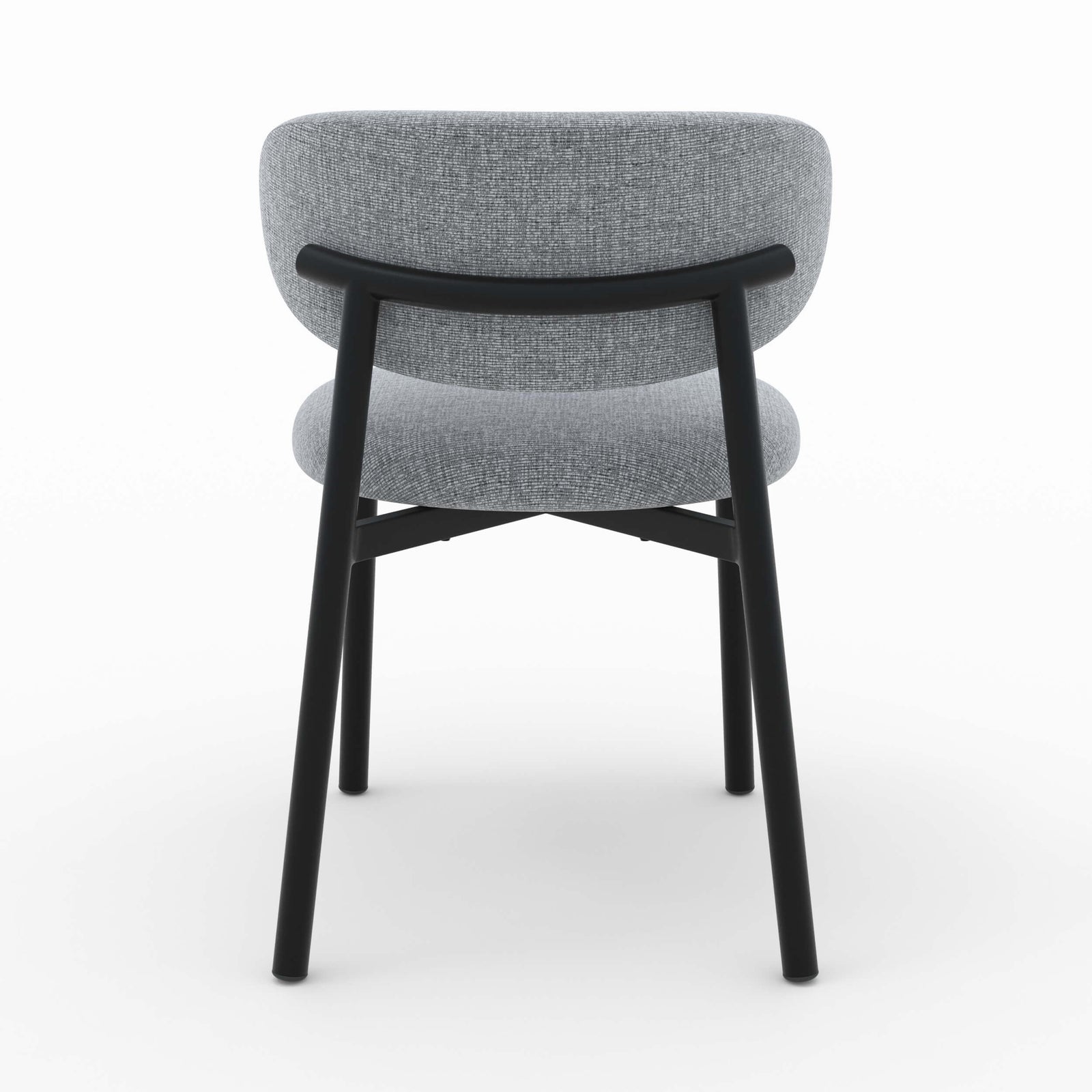 chaise en tissu gris fonce chine lot de 2 nao