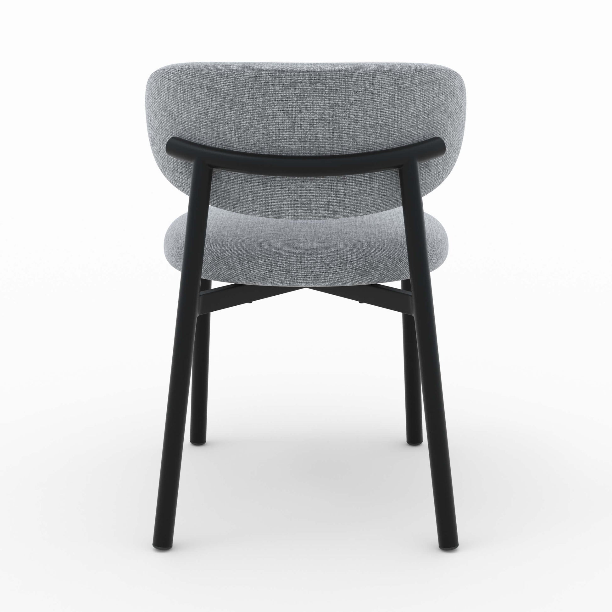 chaise en tissu gris fonce chine lot de 2 nao