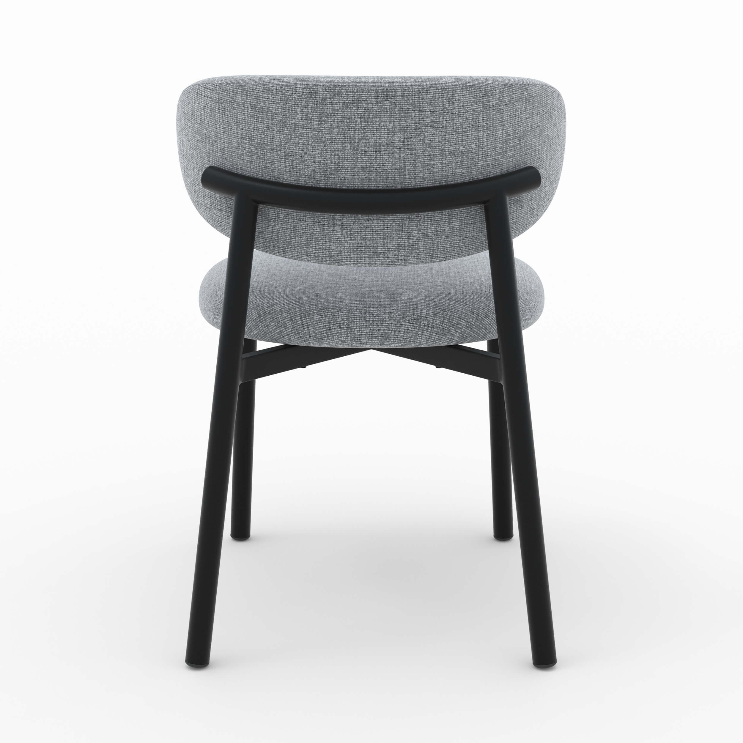 chaise en tissu gris fonce chine lot de 2 nao