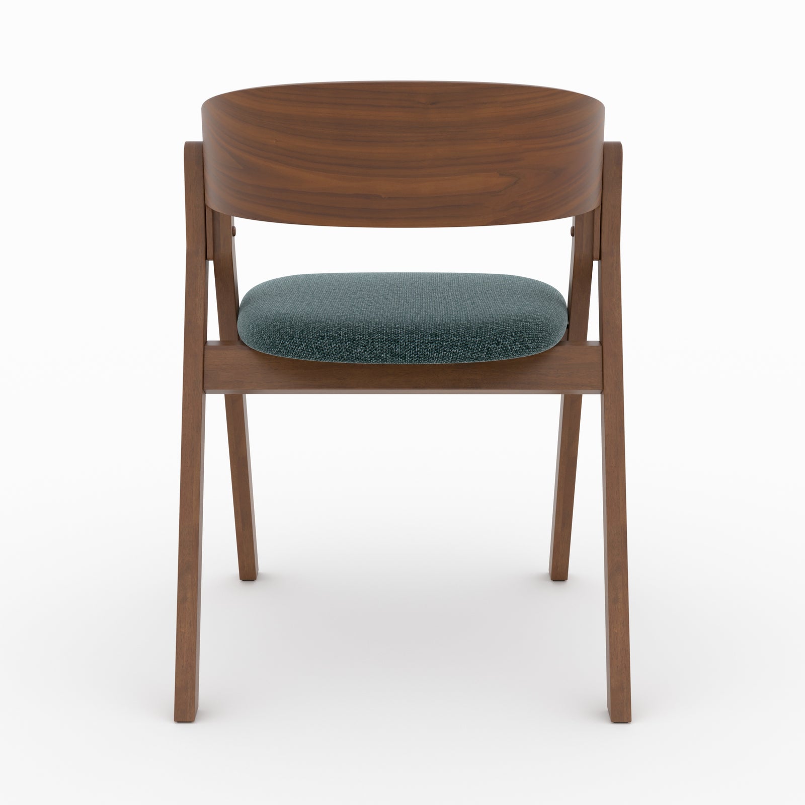 chaise heloise en bois d hevea tissu vert