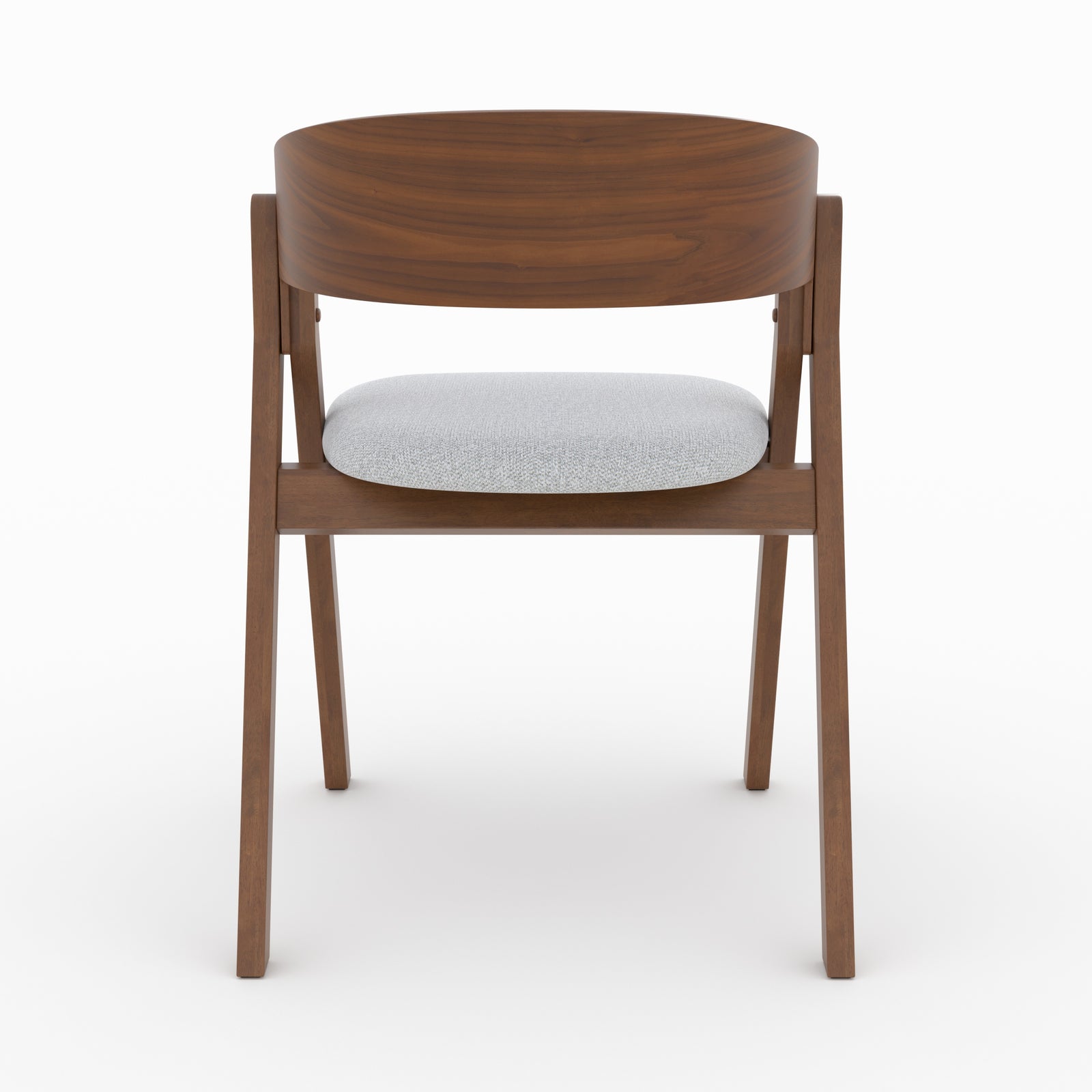 chaise heloise en bois hevea et tissu gris clair