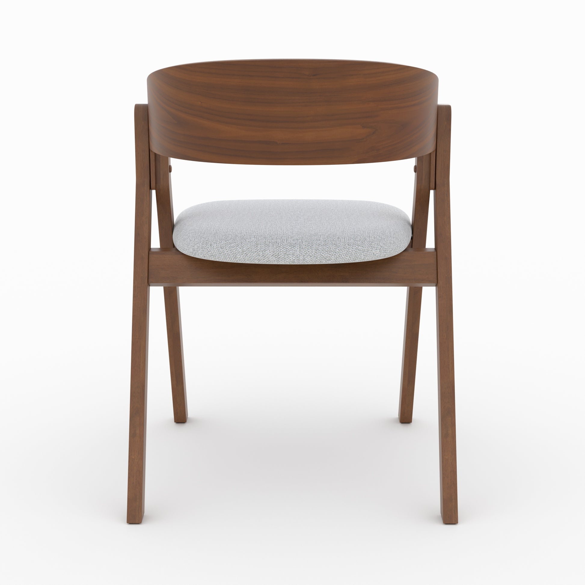 chaise heloise en bois hevea et tissu gris clair