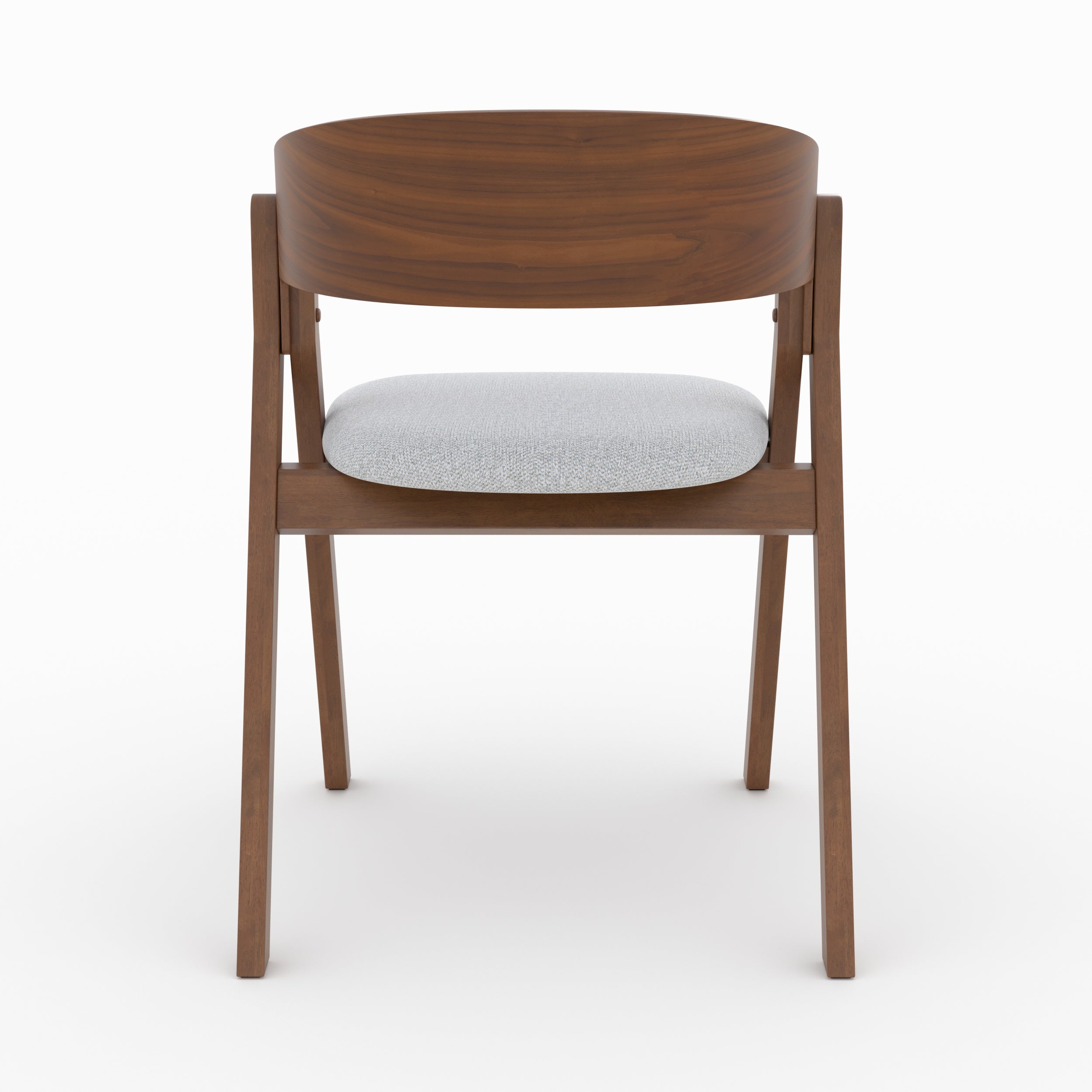 chaise heloise en bois hevea et tissu gris clair