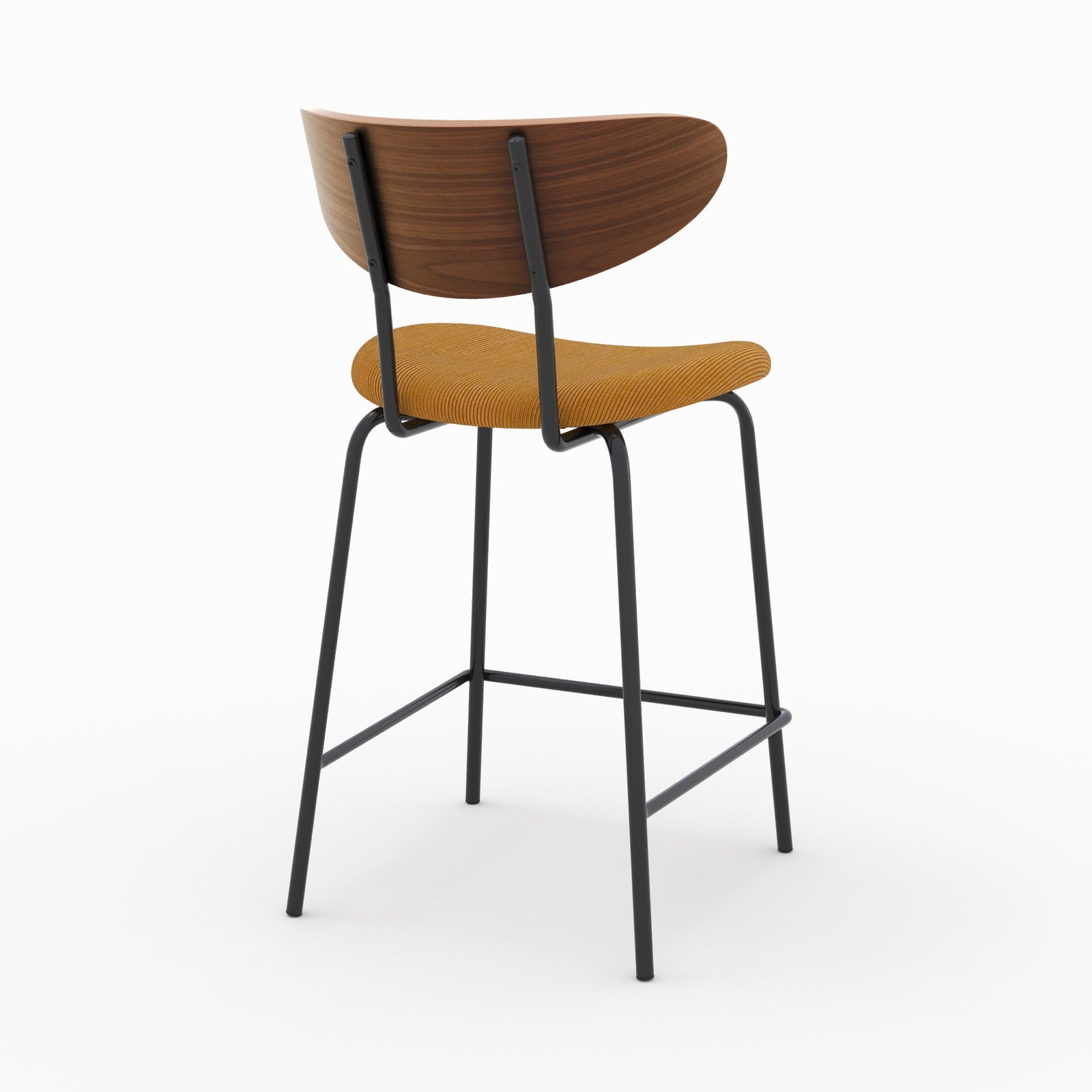 chaise jade pour ilot central velours cotele jaune 64