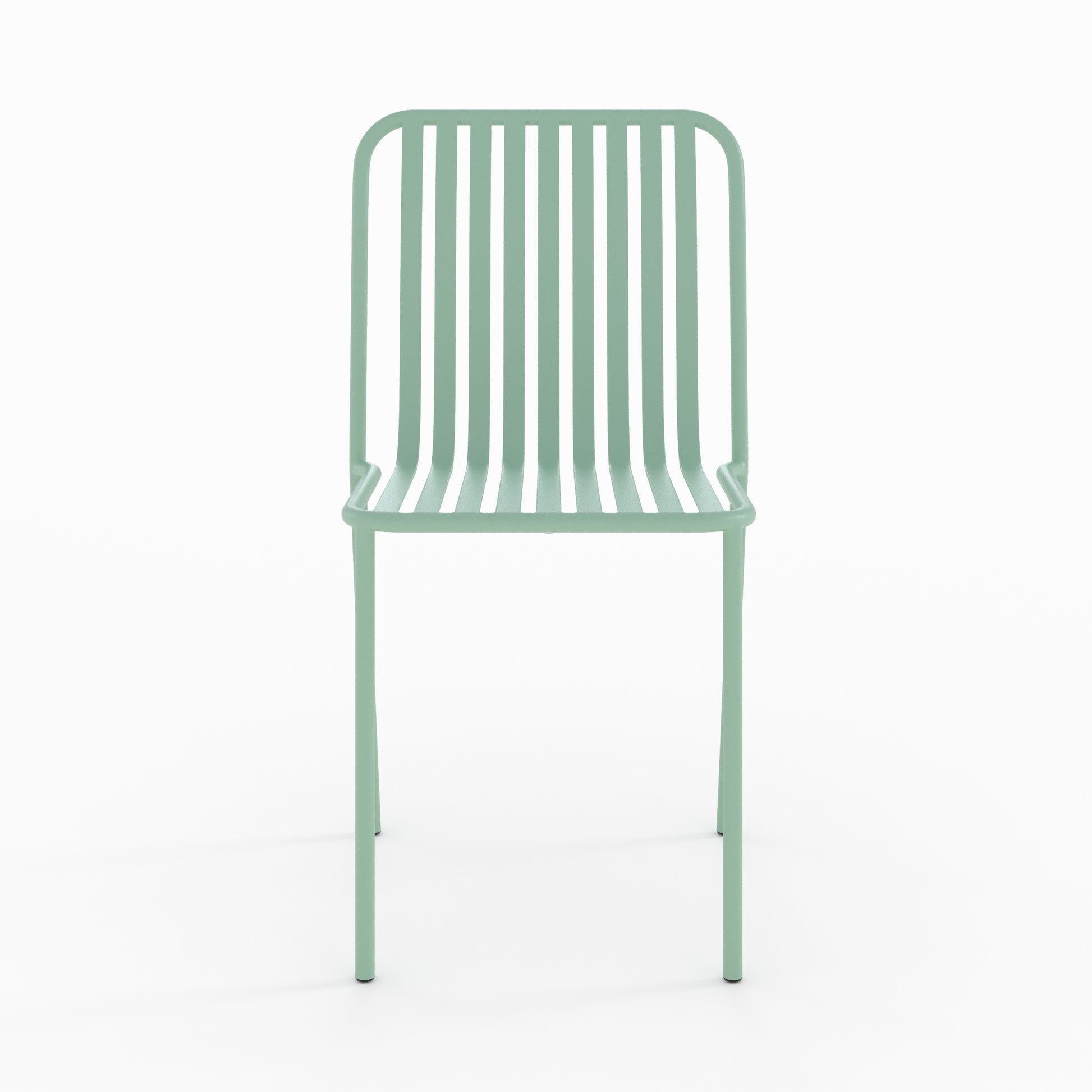 chaise jardin yumi en metal vert lot de 2