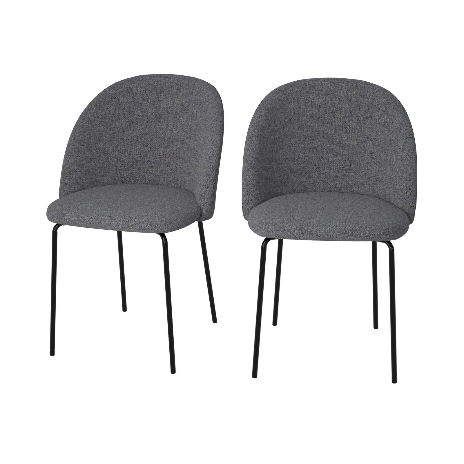 chaise karl tissu chine gris fonce lot de 2 fond blanc