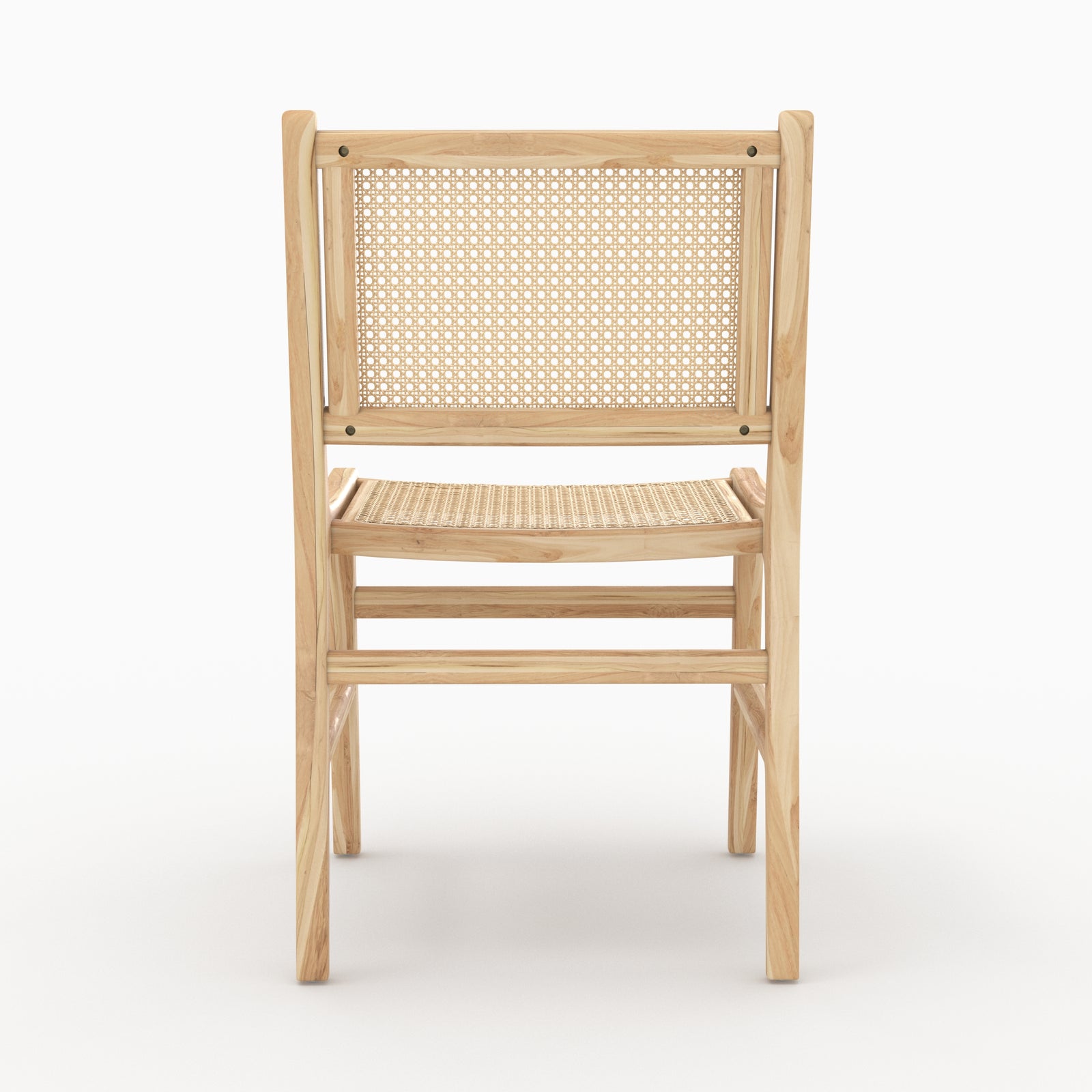 chaise kyla en teck et rotin