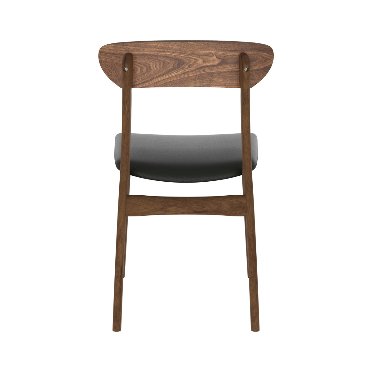 chaise lana en cuir synthetique et bois clair lot de 2