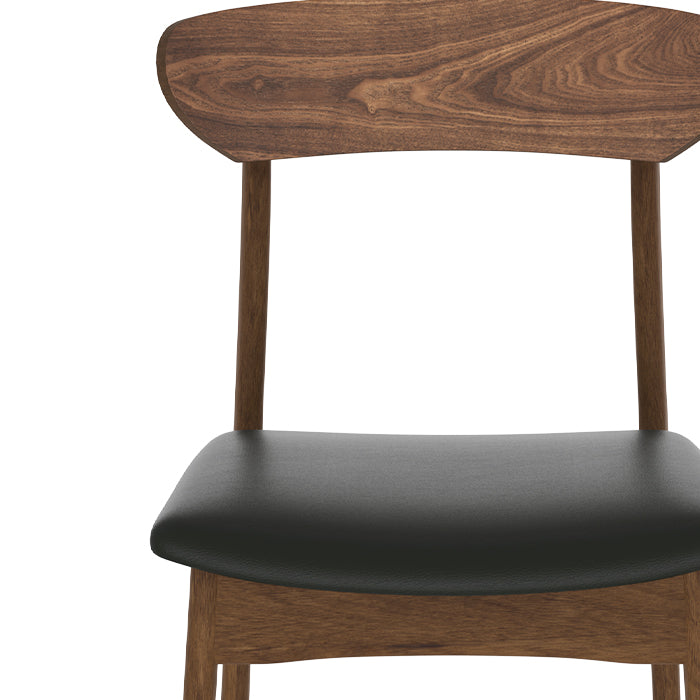 chaise lana en cuir synthetique lot de 2 lana