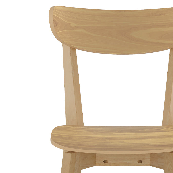 chaise lot de 2 tabata scandinave bois clair