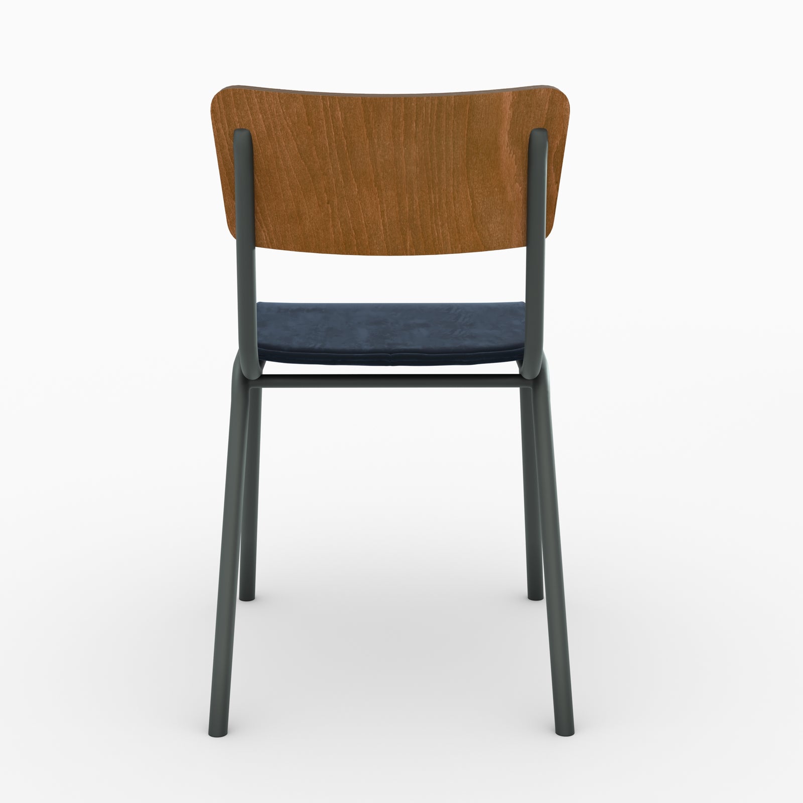 chaise nico bleu lot 2 en velours rendez vous deco