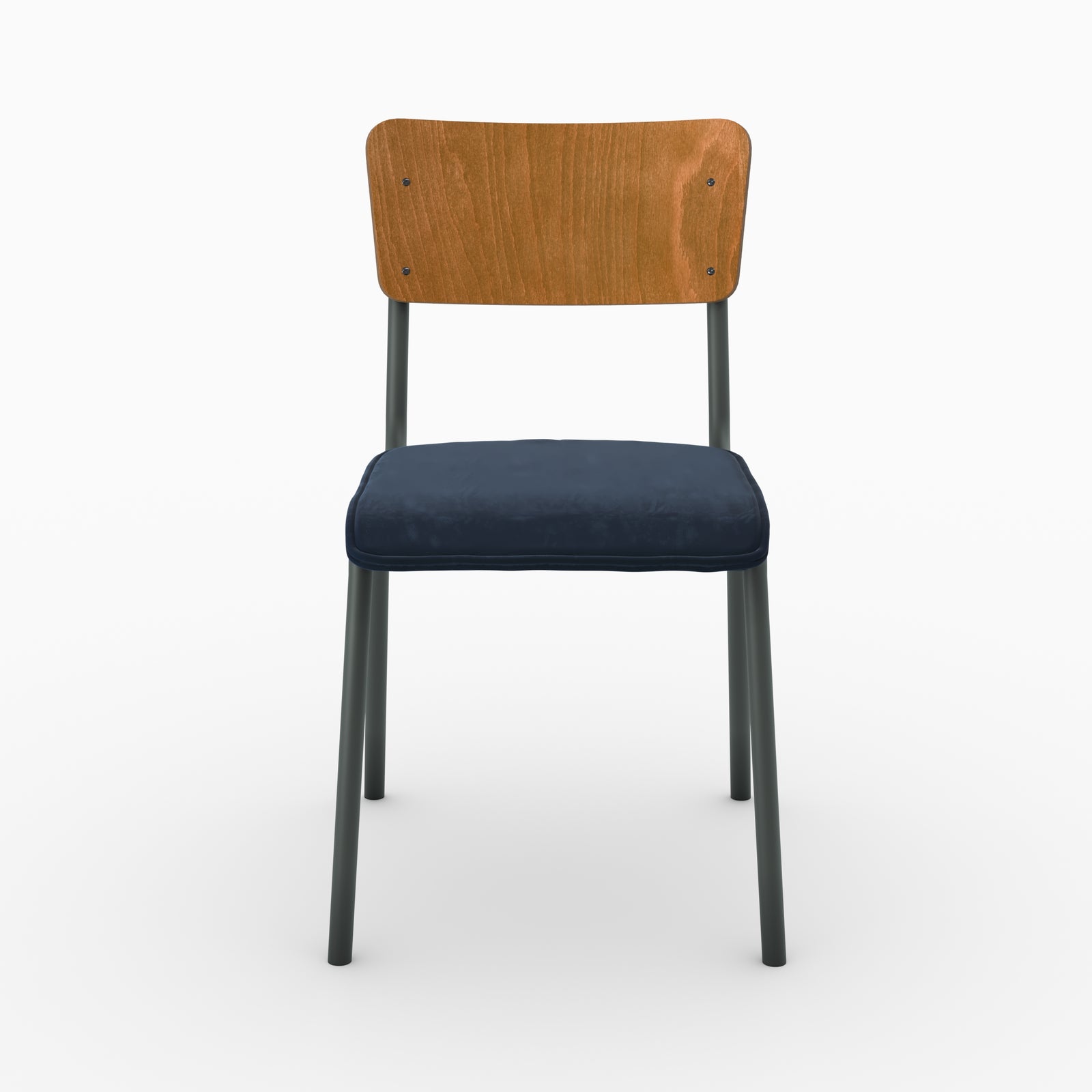 chaise nico bleu velours par 2 rendez vous deco