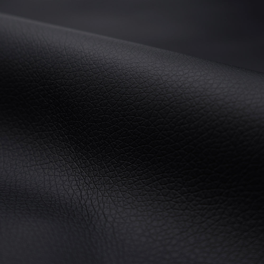 chaise noyer et cuir noir flow lot de 2