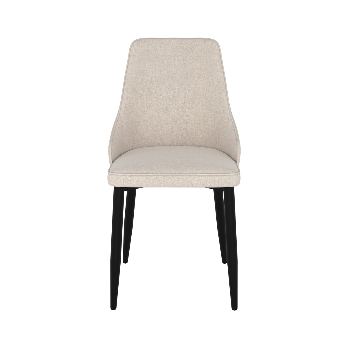 chaise pipo en tissu beige pour salle a manger