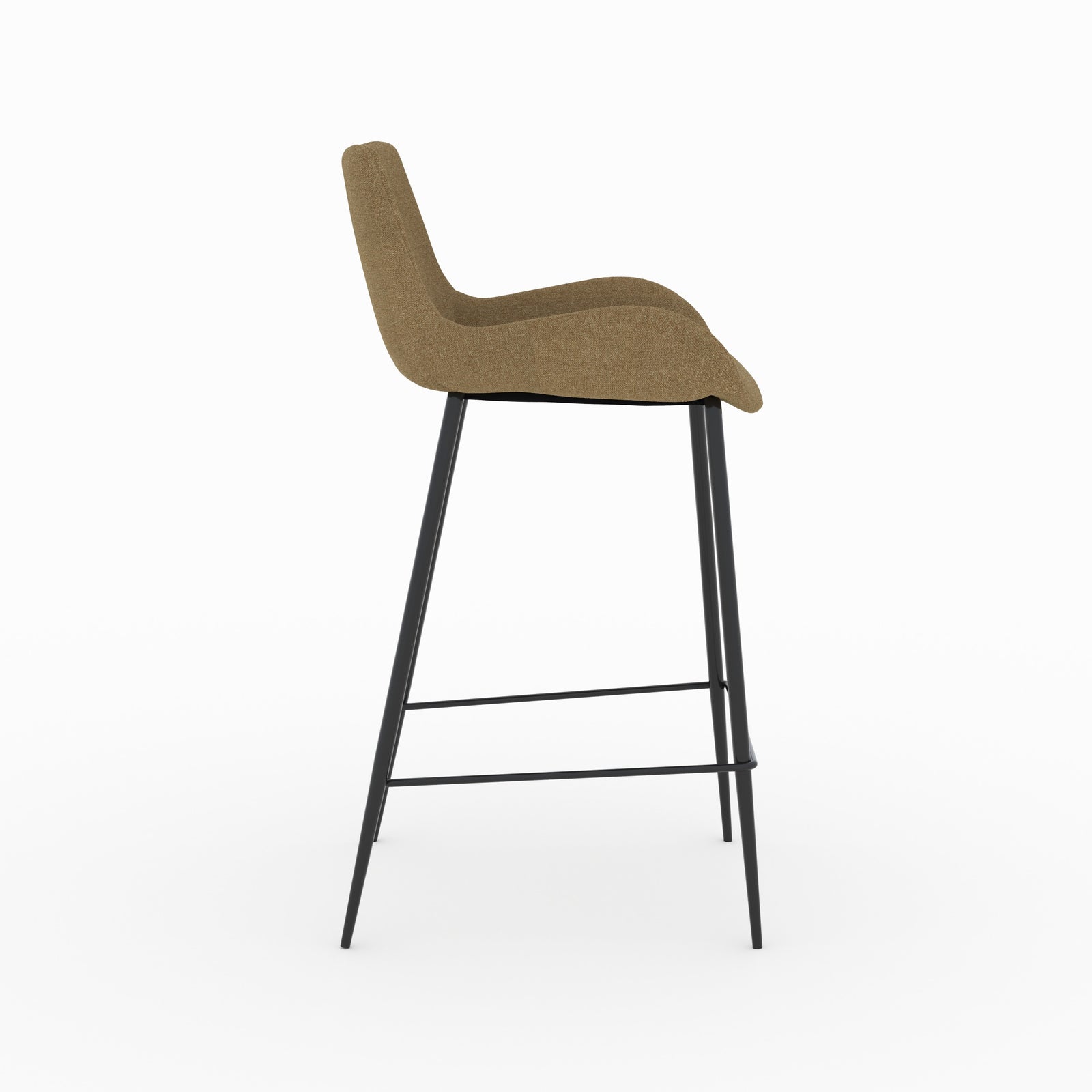 chaise pirata pour ilot central en tissu jaune 65 cm lot de 2