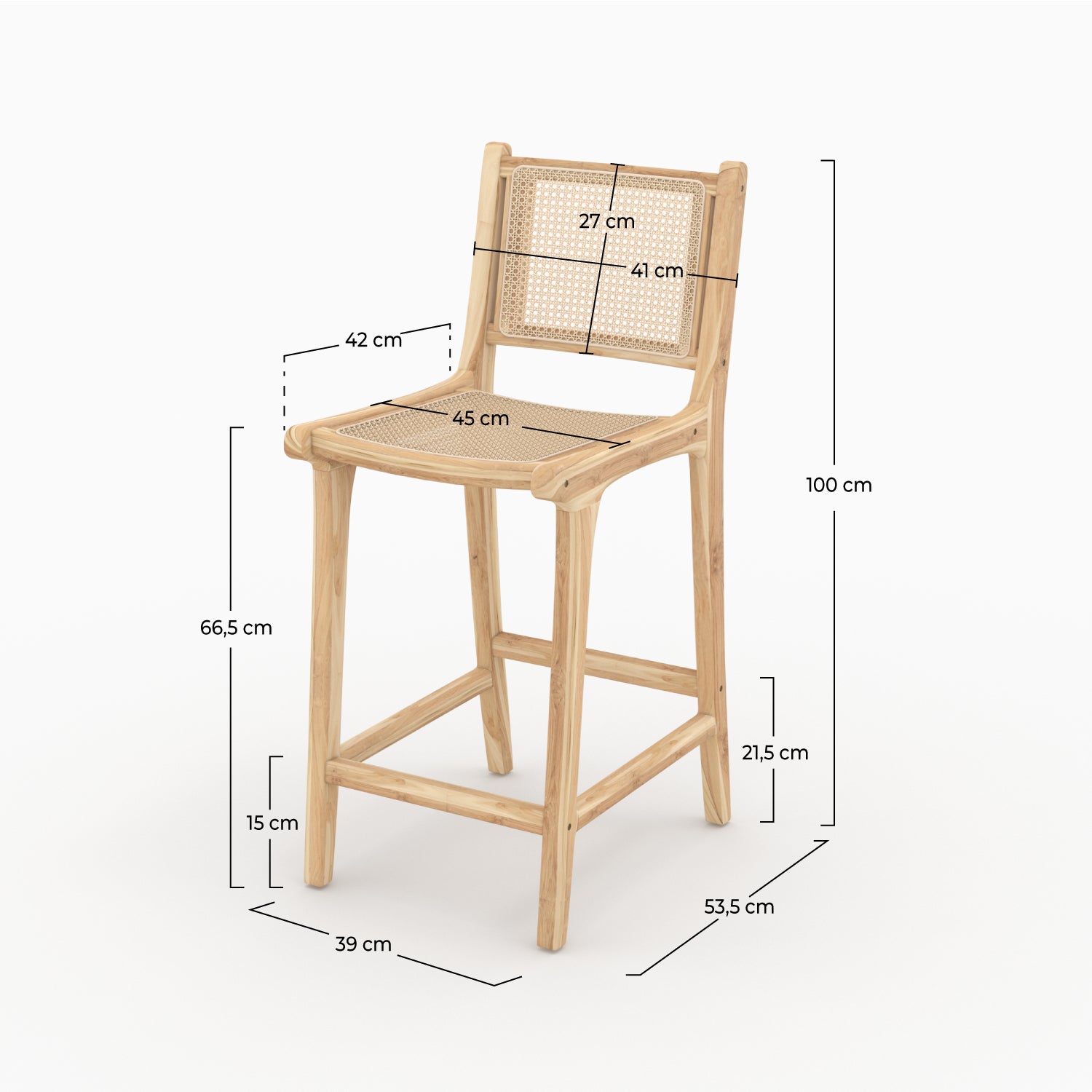 chaise pour ilot 66 cm kyla rdv deco
