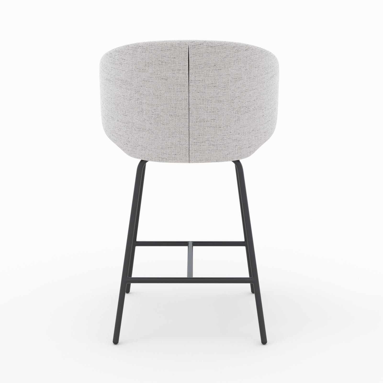 chaise pour ilot central cecilia en tissu gris clair chine lot de 2