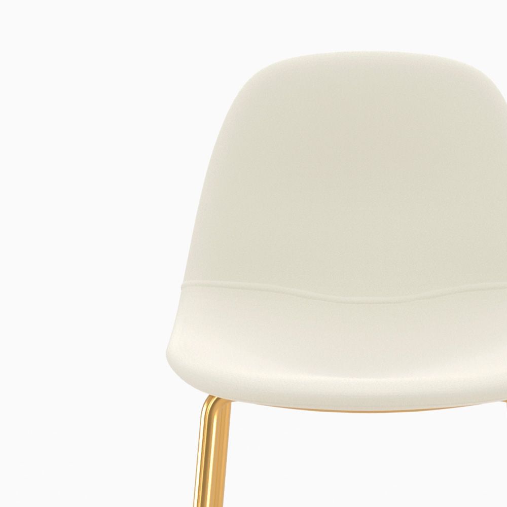 chaise pour ilot central en cuir synthetique blanc henrik rendez vous deco