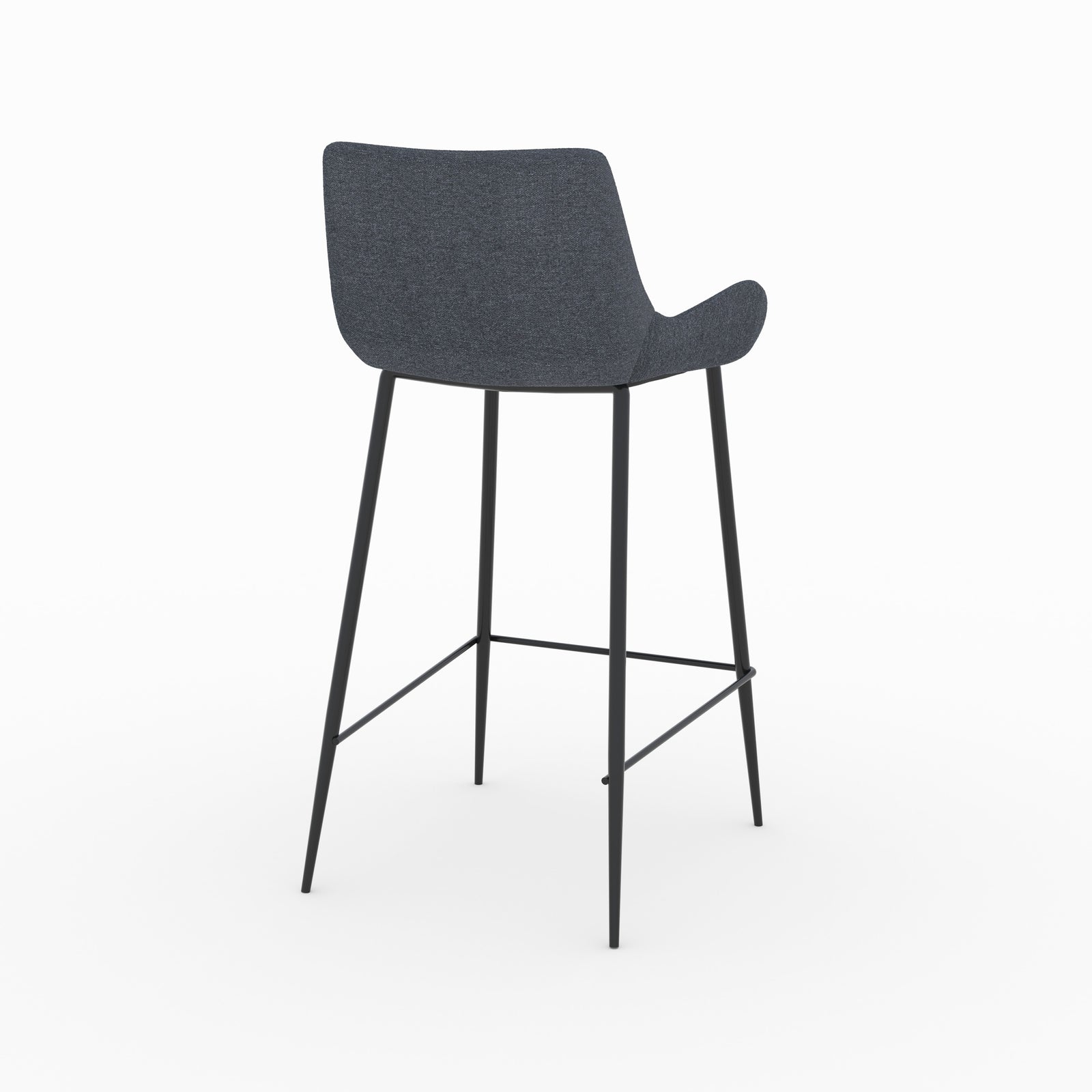 chaise pour ilot central en tissu gris 65 cm lot de 2 pirata