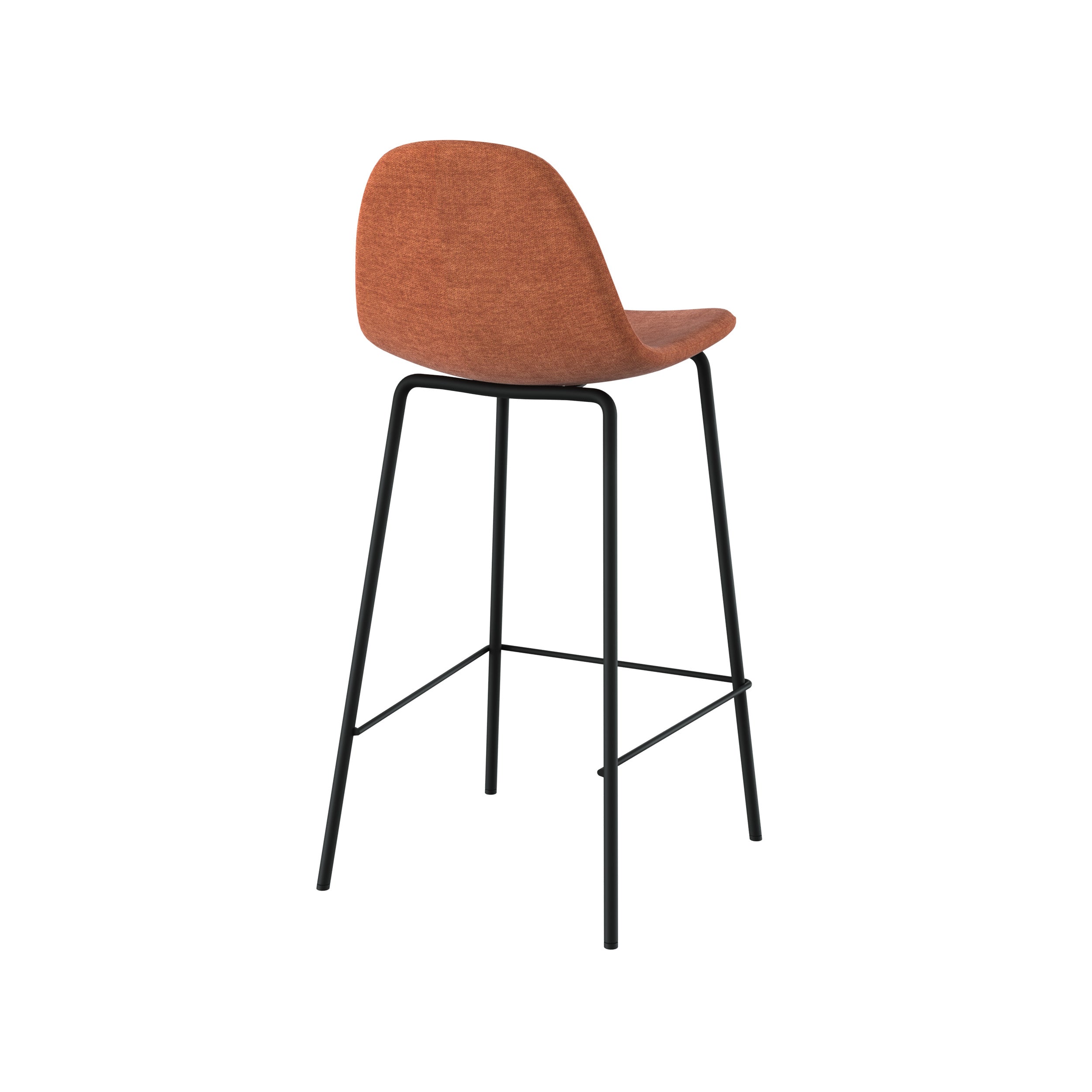 chaise pour ilot central en tissu terracotta chine 65 cm lot de 2 henrik