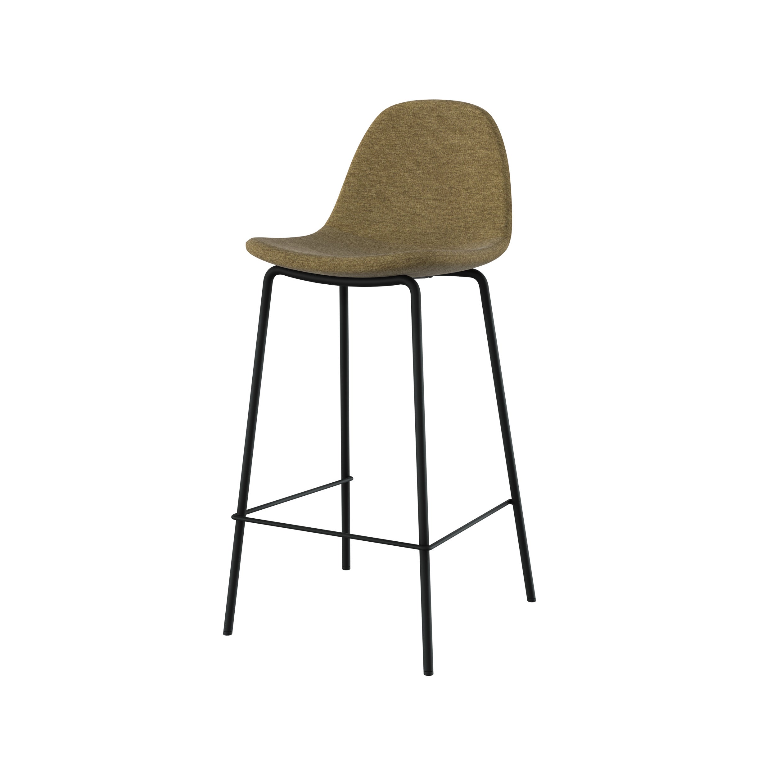 chaise pour ilot central en tissu vert kaki chine henrik