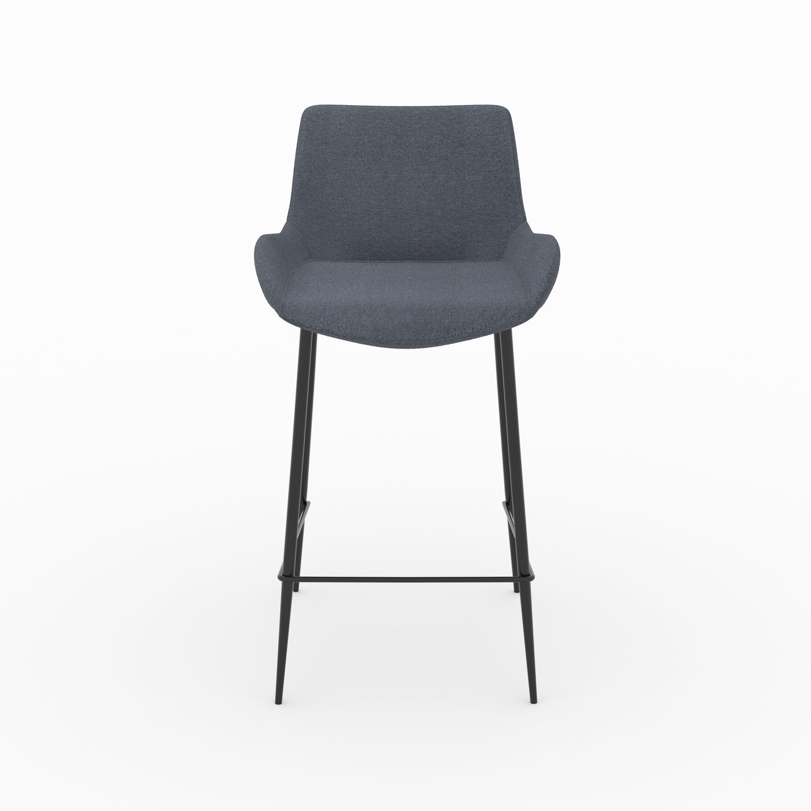 chaise pour ilot central pirata en tissu gris 65 cm lot 2