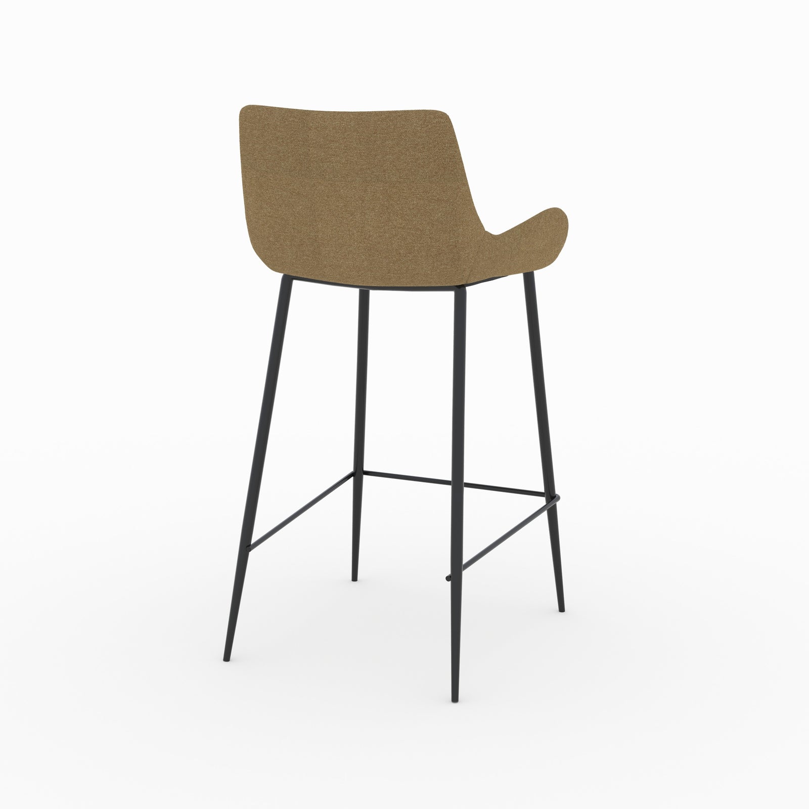 chaise pour ilot central tissu jaune 65 cm lot de 2